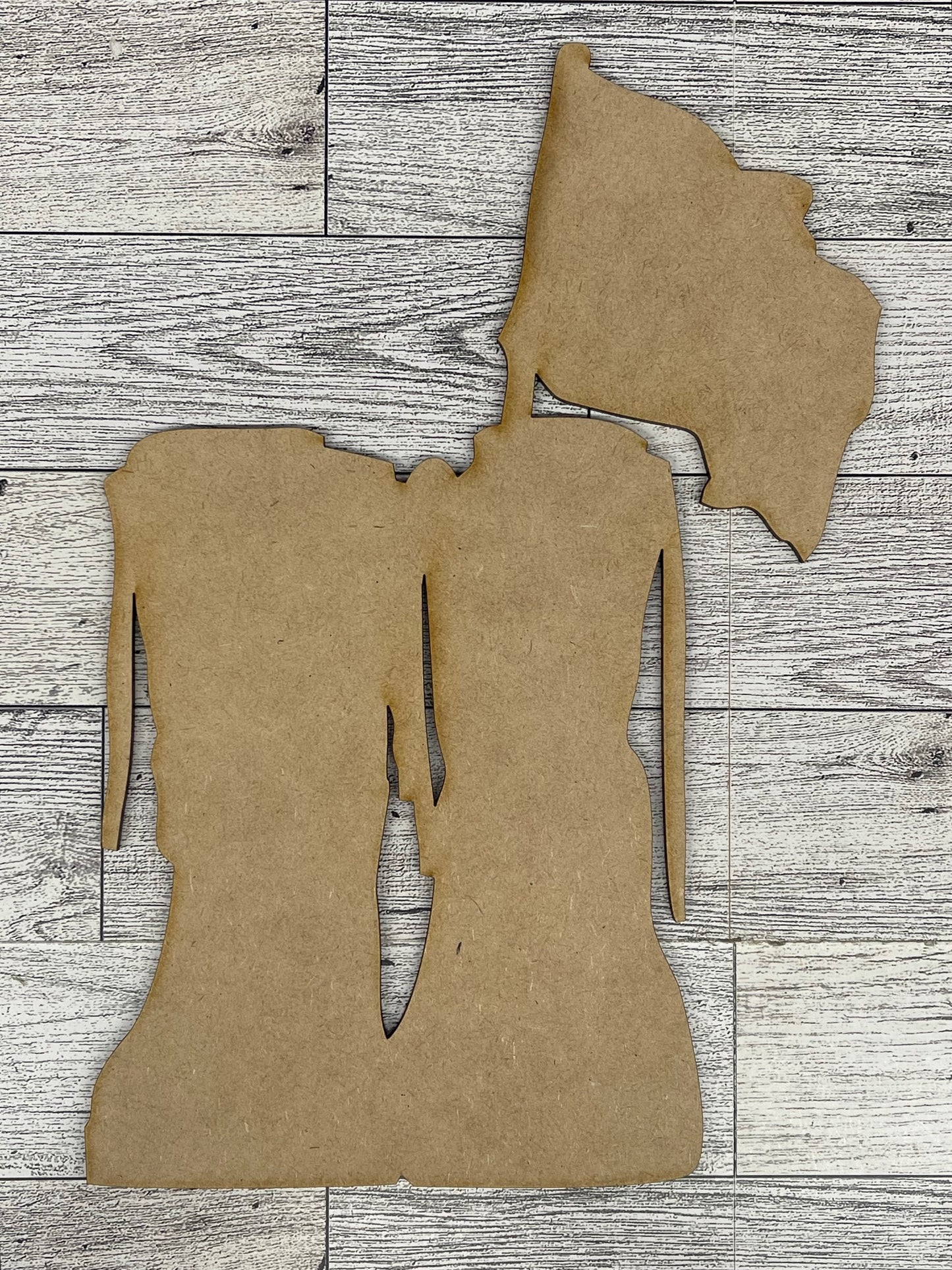Veteran Boots Sign Cutouts, unpainted wooden cutouts - ready for you to paint