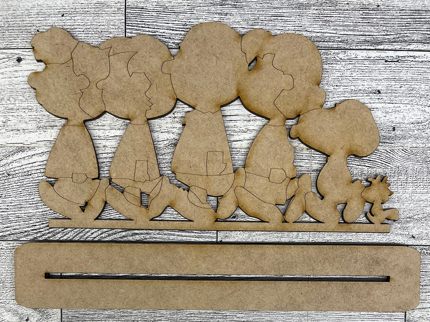 Peanuts Gang walking Cutout unpainted wood ready for you to paint