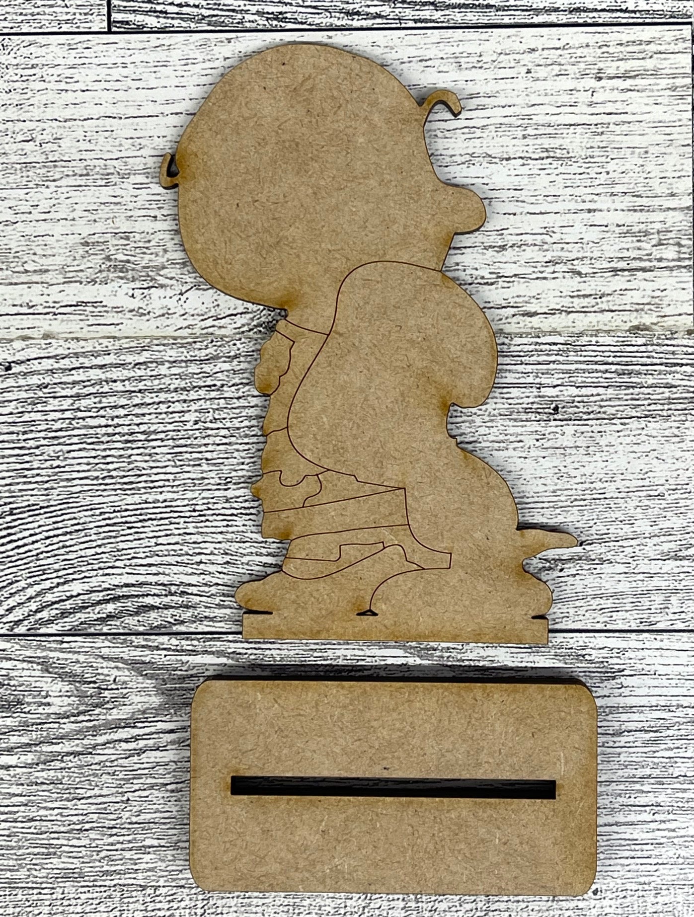 Puppy Love - Peanuts Gang Cutout unpainted wood ready for you to paint