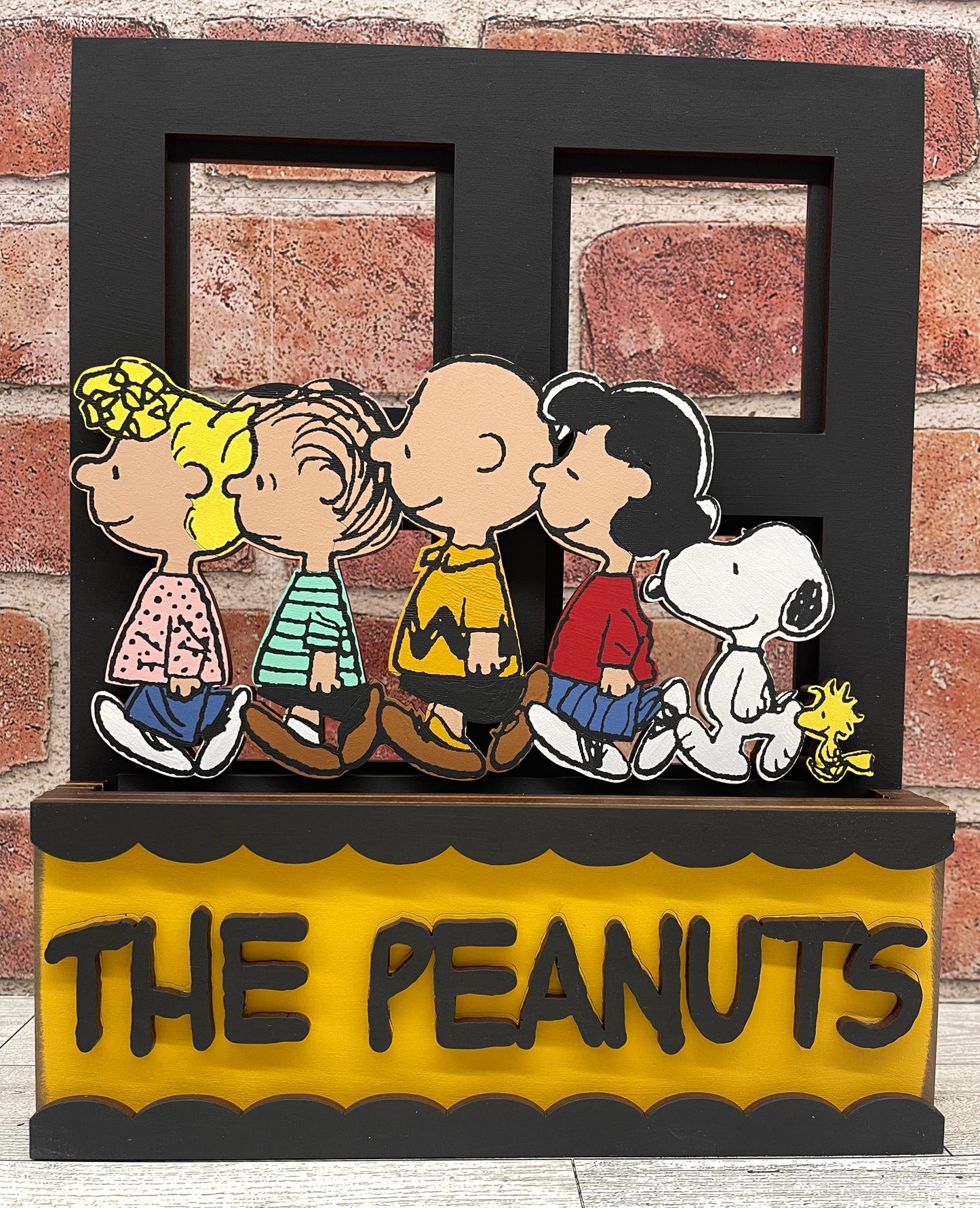 Walking on Sunshine - Peanuts Gang insert for Changeable Window Box unpainted wood cutouts, ready for you to paint