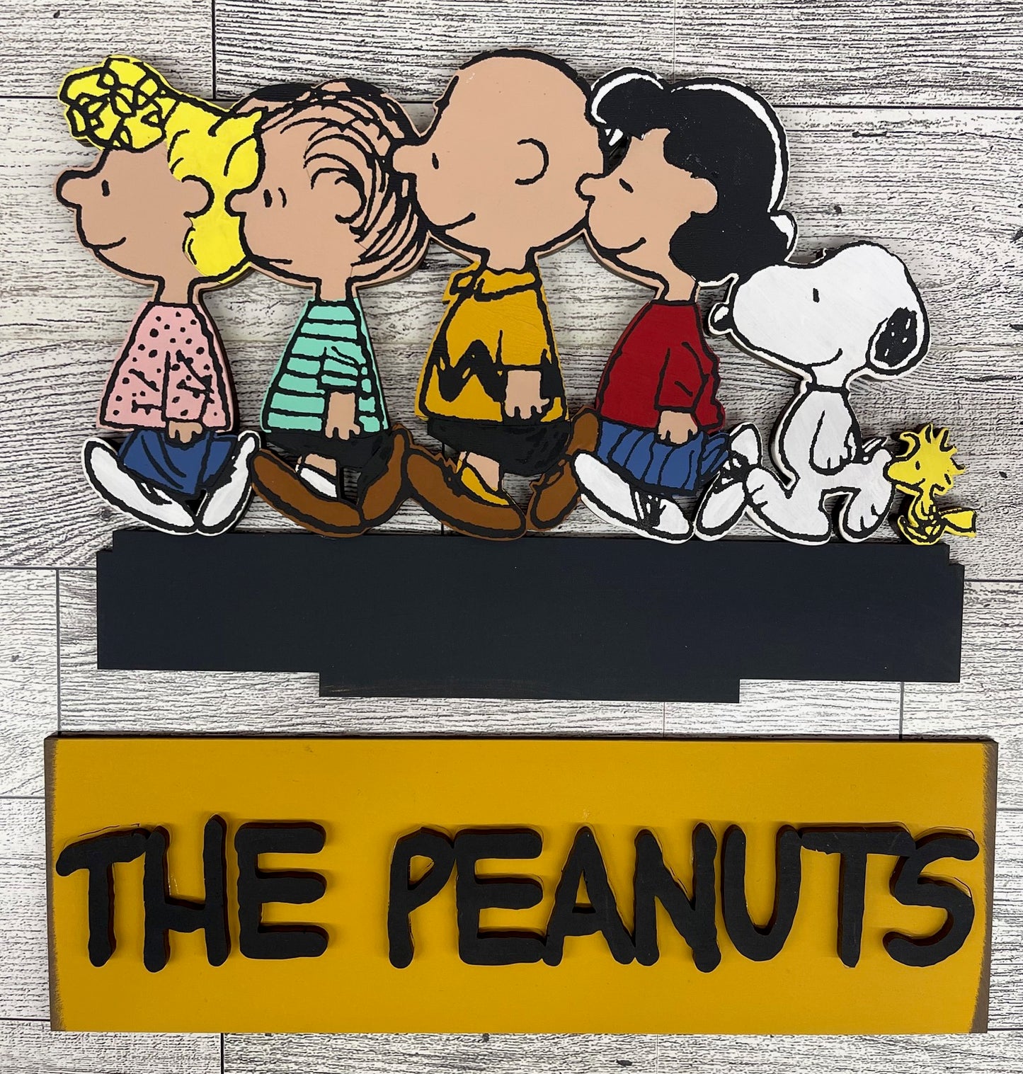 Walking on Sunshine - Peanuts Gang insert for Changeable Window Box unpainted wood cutouts, ready for you to paint