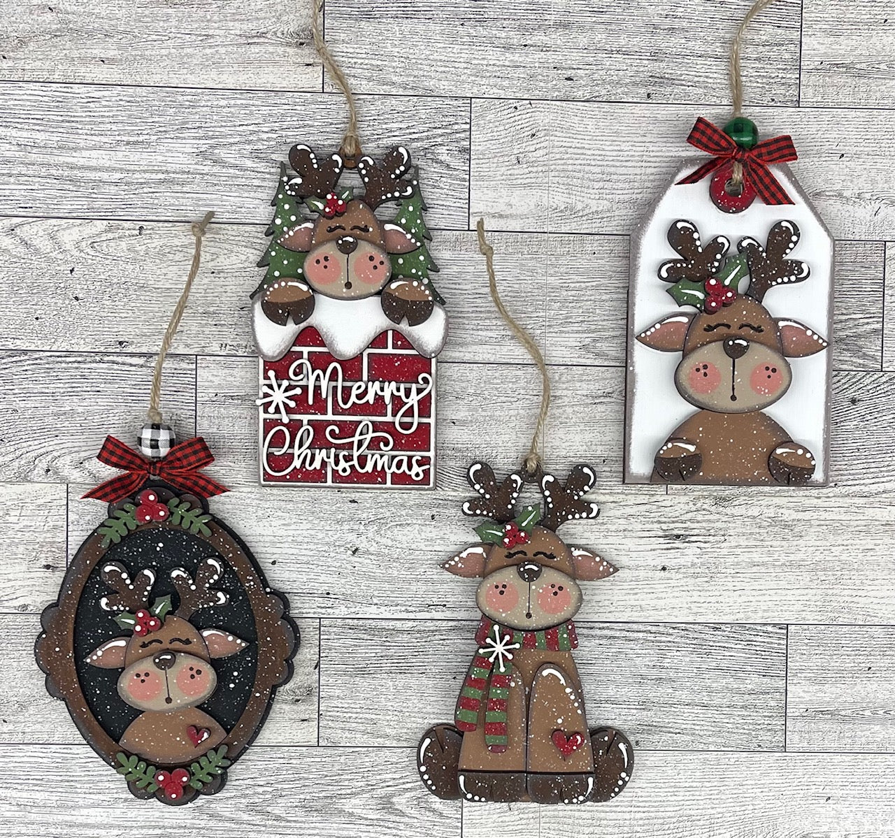 June - Dar's Christmas Craft Club - unpainted wood cutouts, ready for you to paint