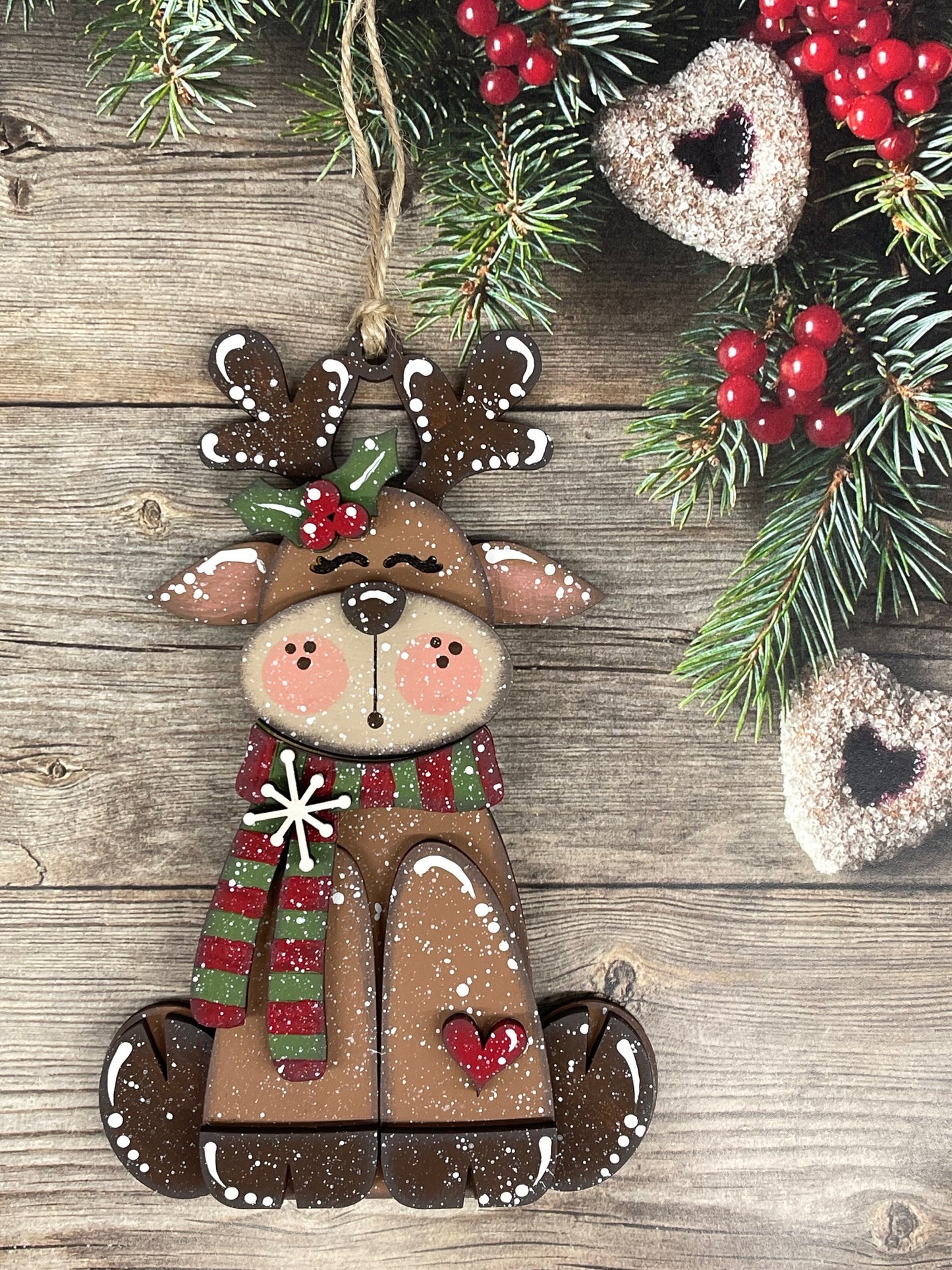 June - Dar's Christmas Craft Club - unpainted wood cutouts, ready for you to paint