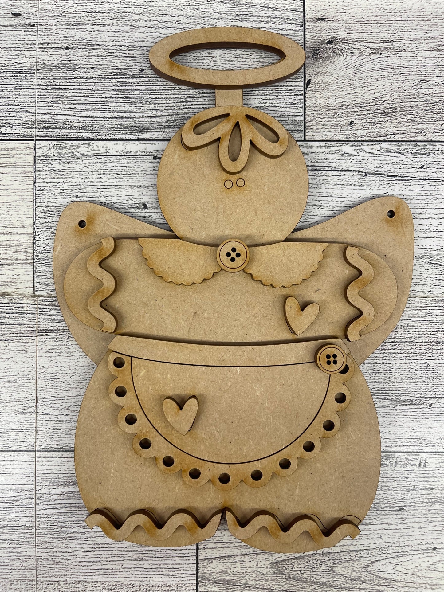 Day 3 - Christmas in July - Gingerbread Ornaments - wood cutouts