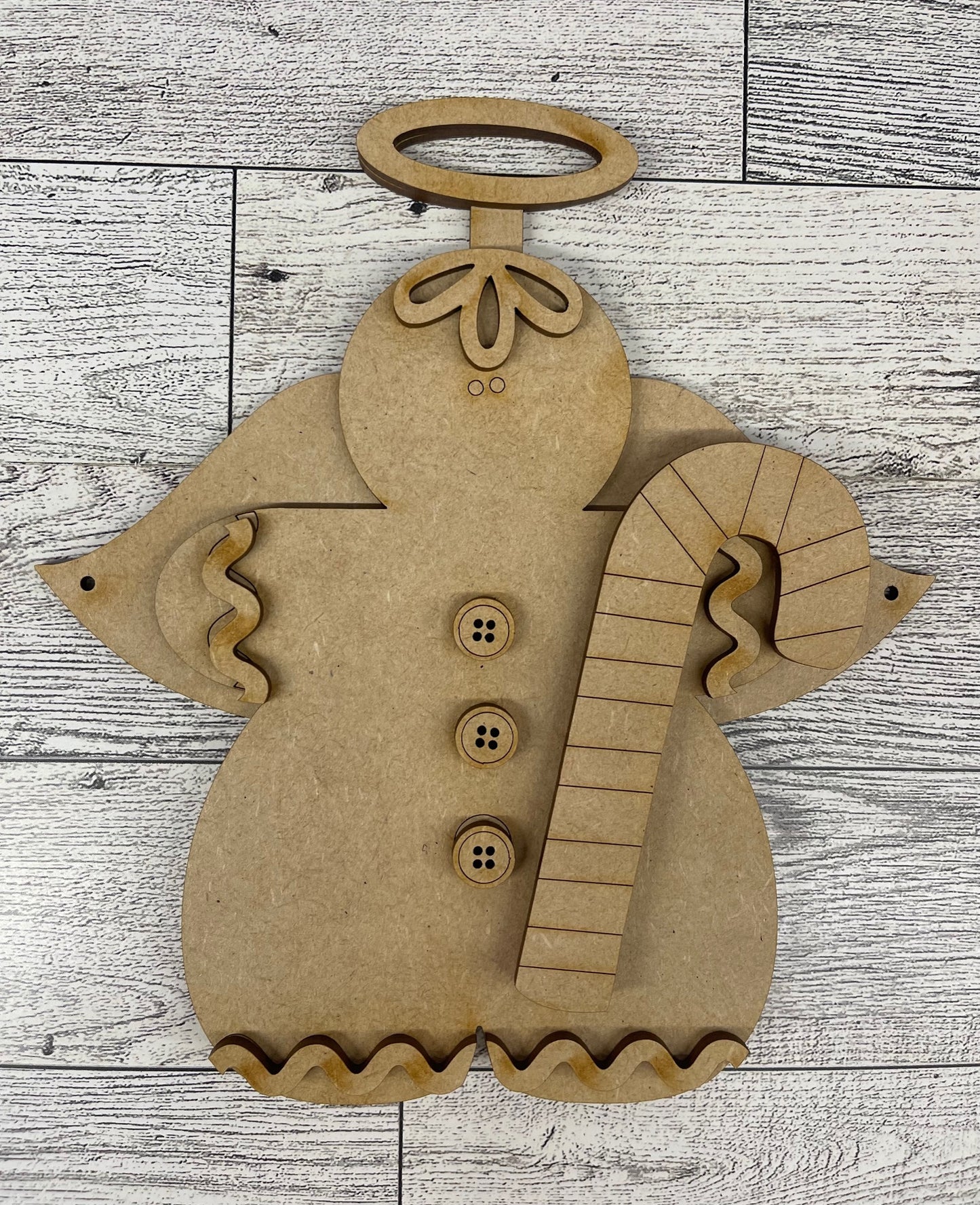 Day 3 - Christmas in July - Gingerbread Ornaments - wood cutouts