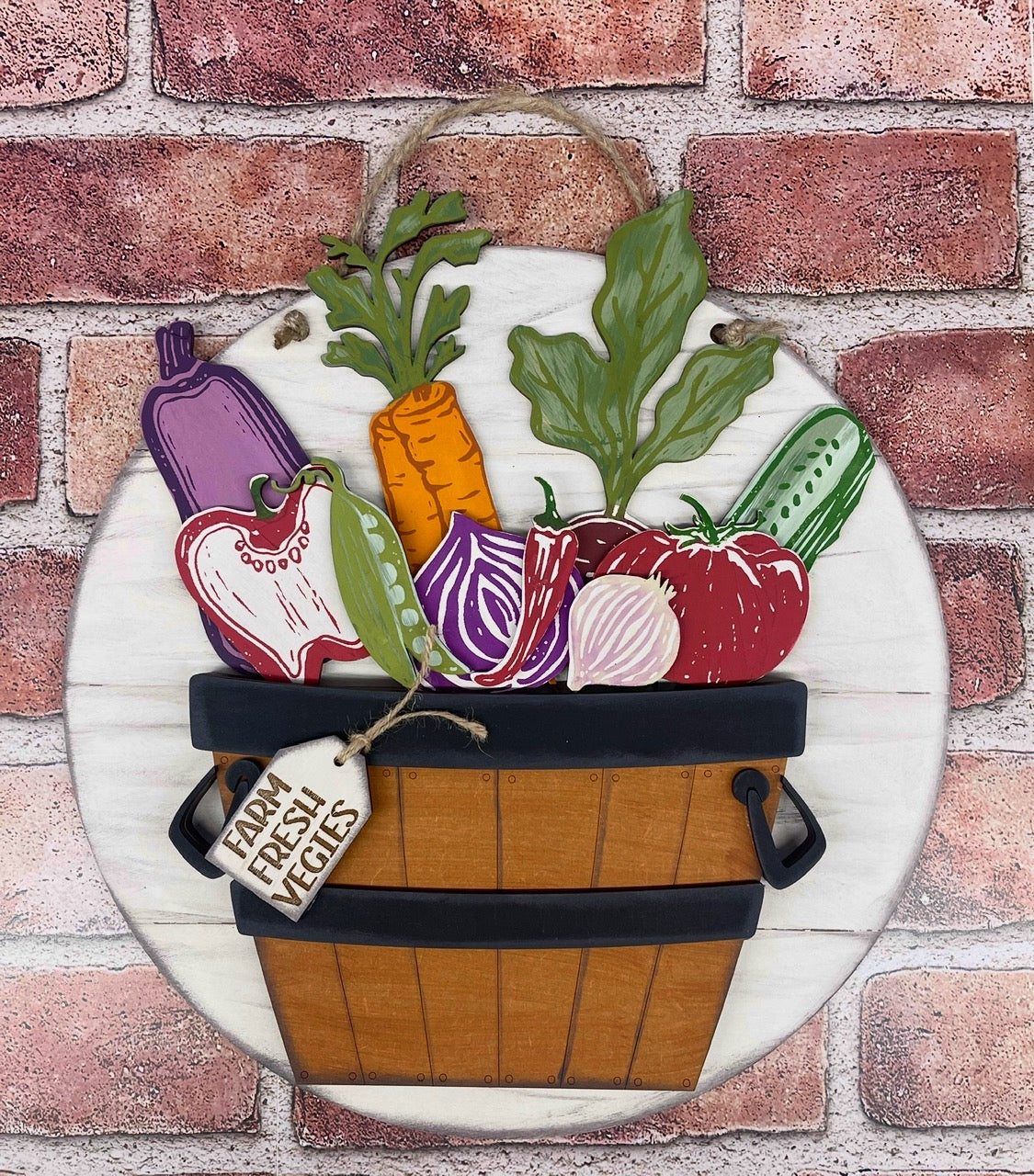 Vegetables and Sign - unpainted wooden cutouts, ready for you to paint