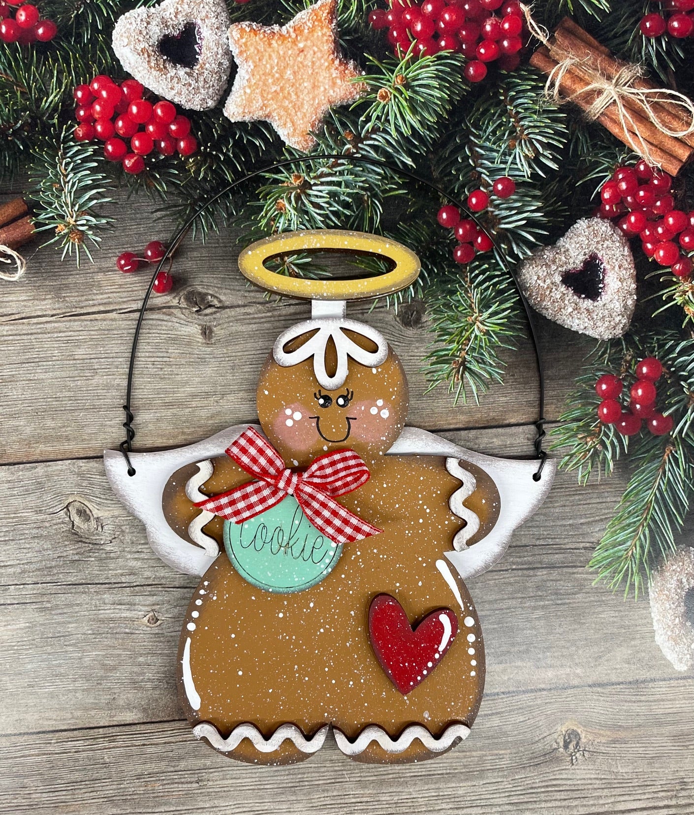 Day 3 - Christmas in July - Gingerbread Ornaments - wood cutouts
