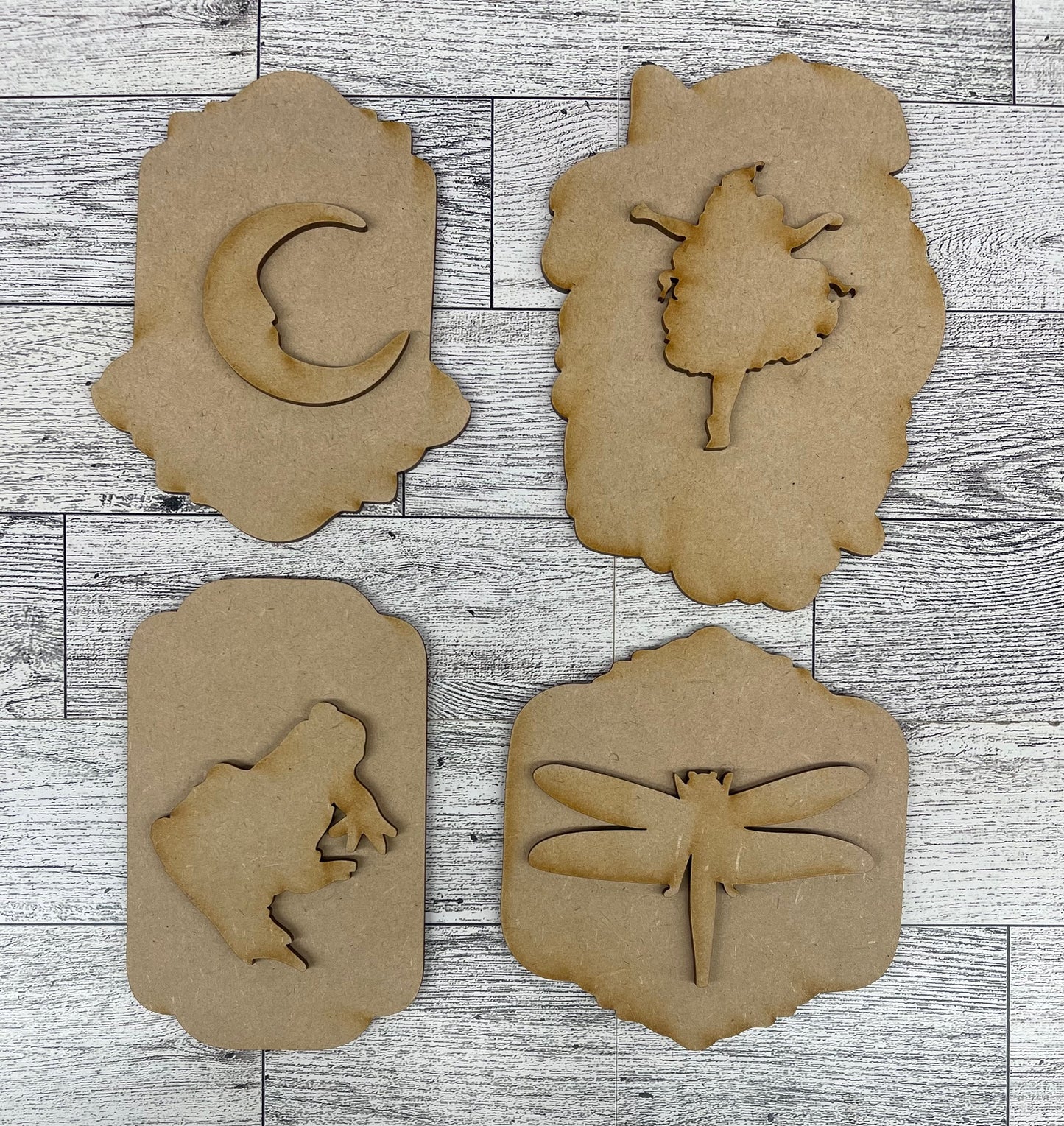 Twilight Apothecary cutouts - unpainted wooden cutouts, ready for you to paint