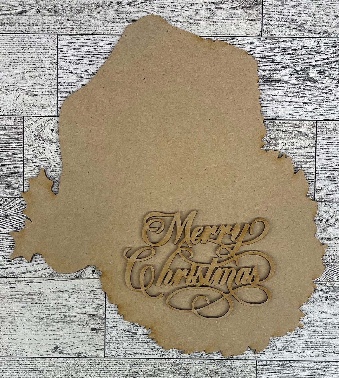 Vintage Santa cutouts - unpainted wooden cutouts, ready for you to paint