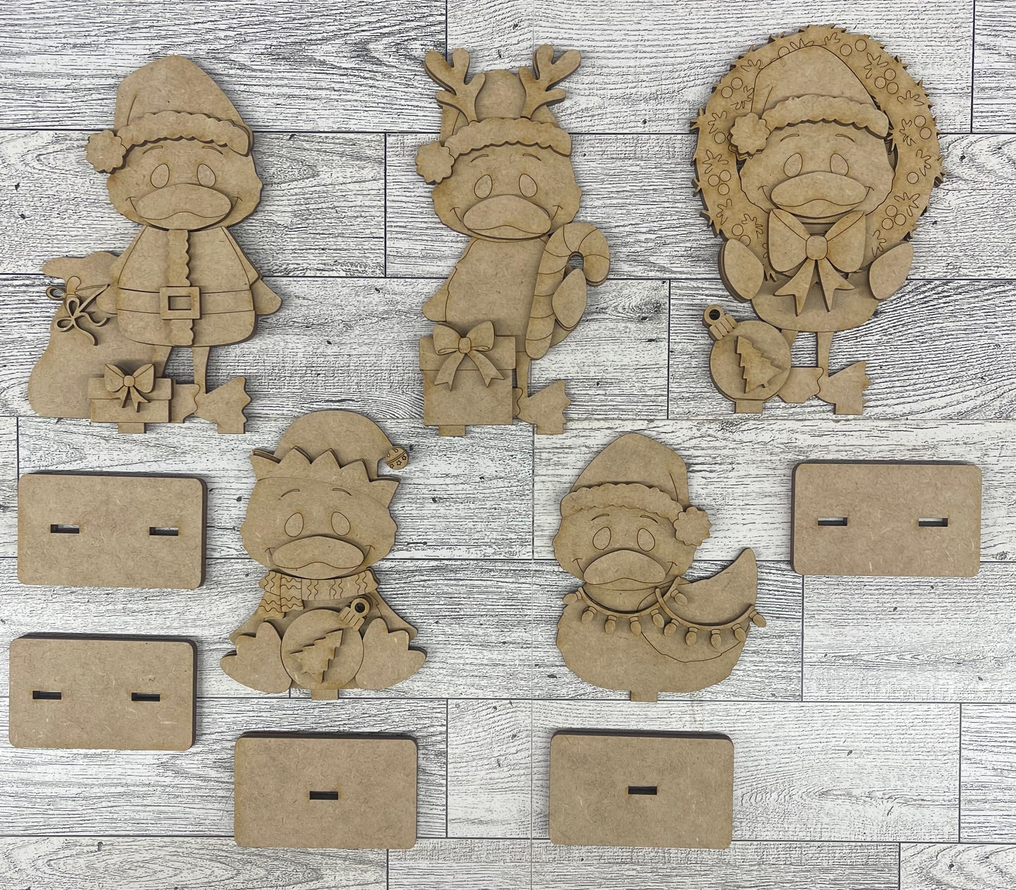 Christmas Duck Standers - Ready for you to paint