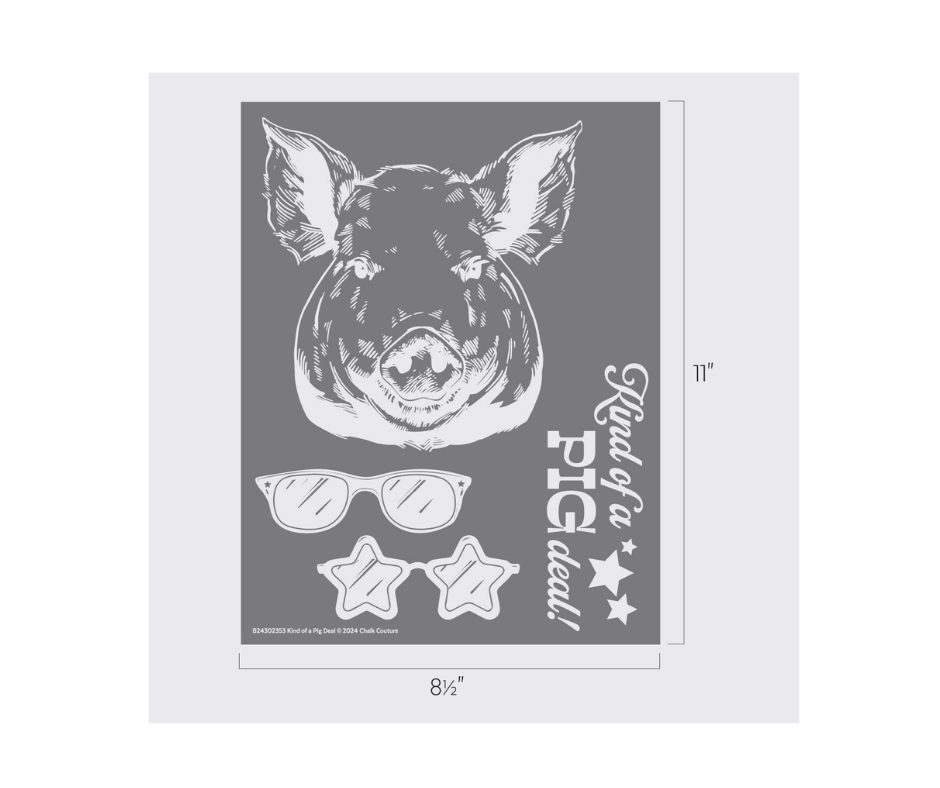 Kind of a Pig Deal Cutouts, unpainted wooden cutouts - ready for you to paint