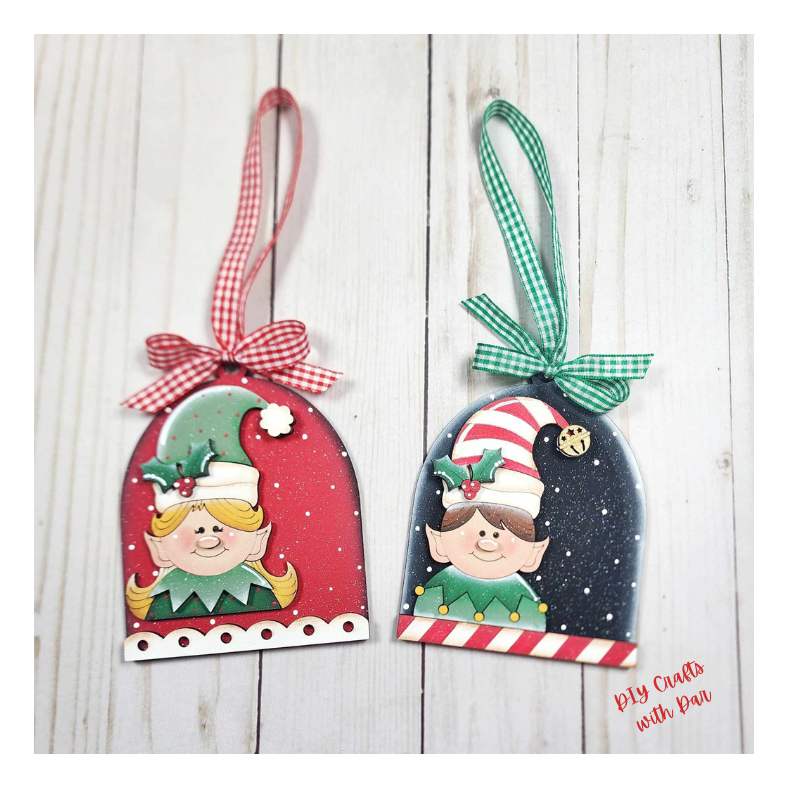 July - Dar's Christmas Craft Club - unpainted wood cutouts, ready for you to paint