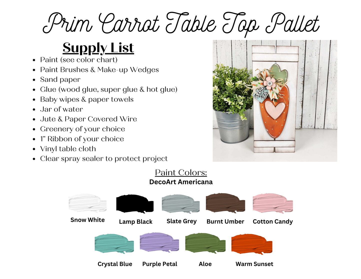 Prim Bunny Table Top Pallet - Easter Prim Collection unpainted wooden cutout, ready for you to paint