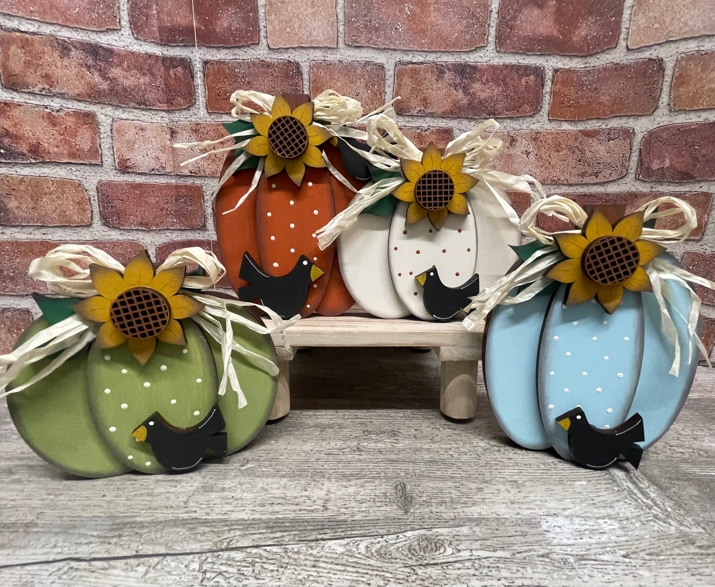 Chunky Pumpkins DIY Kit - unpainted wood cutouts