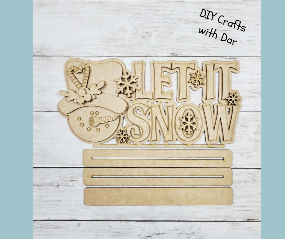 May 2026 - Dar's Christmas Craft Club - unpainted wood cutouts, ready for you to paint