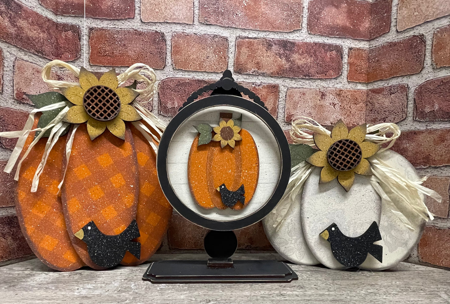 Large Chunky Pumpkins DIY Kit - unpainted wood cutouts