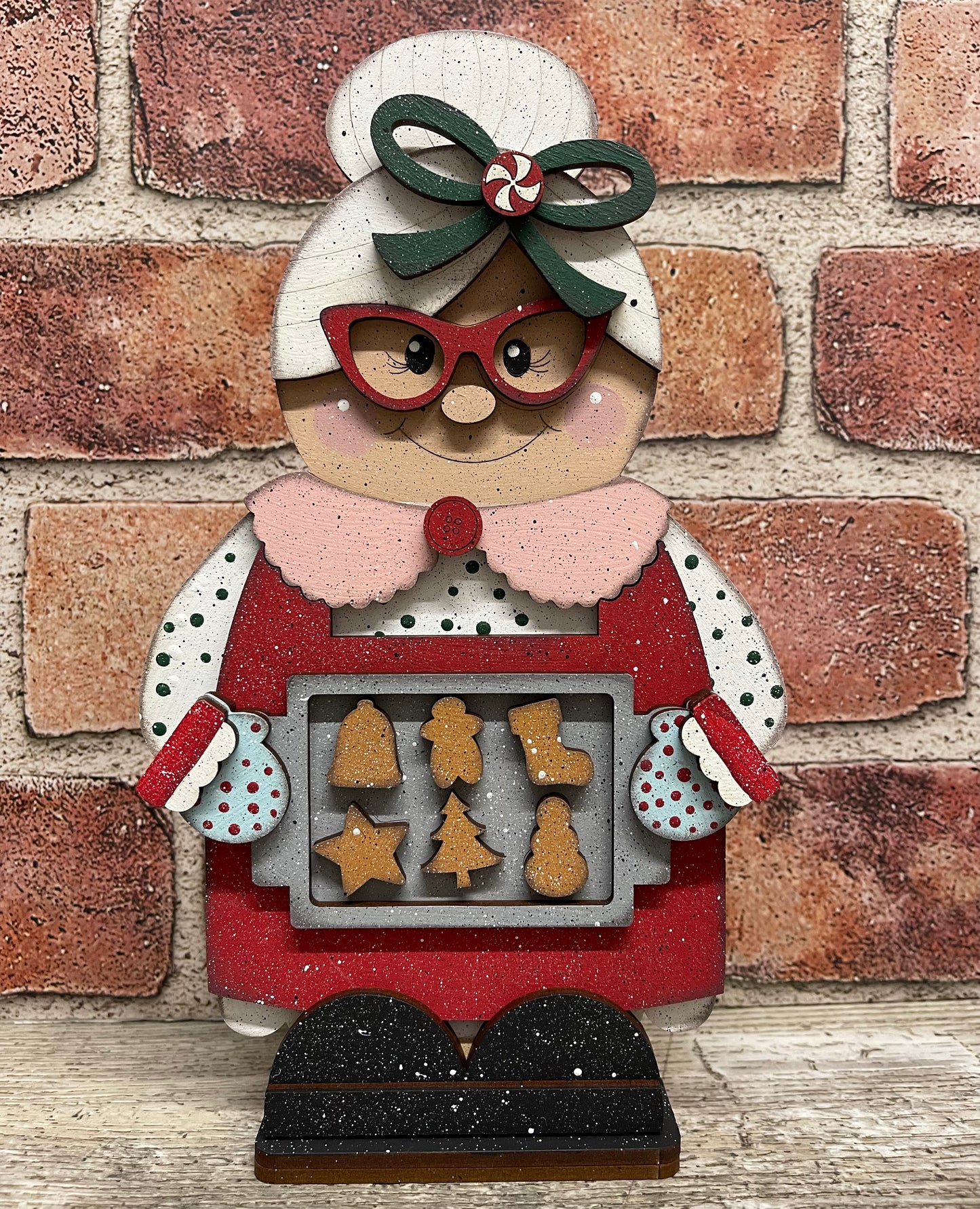 Santa or Mrs. Claus Gnome, Christmas Gnome, unpainted cutouts