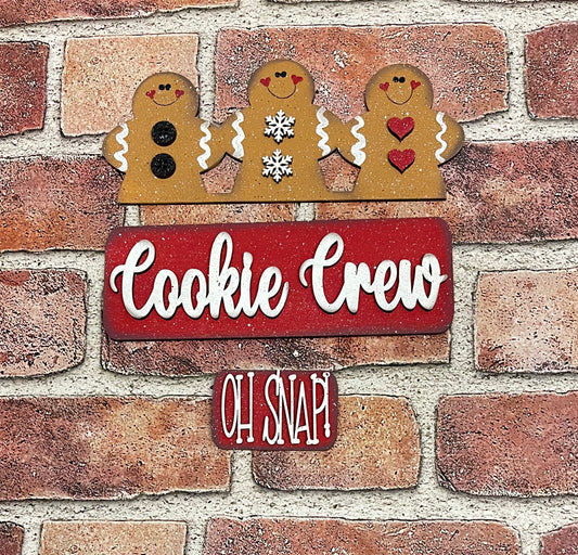 Christmas- Gingerbread Truck insert only, unpainted wood cutouts, ready for you to paint,