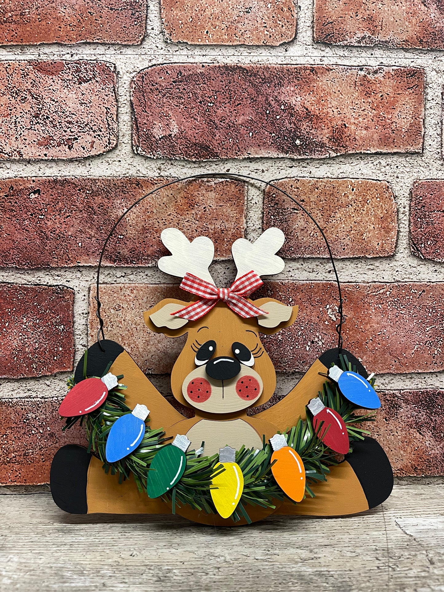 Reindeer Christmas Sitter or Ornaments, wood cutouts, unpainted ready for you to finish