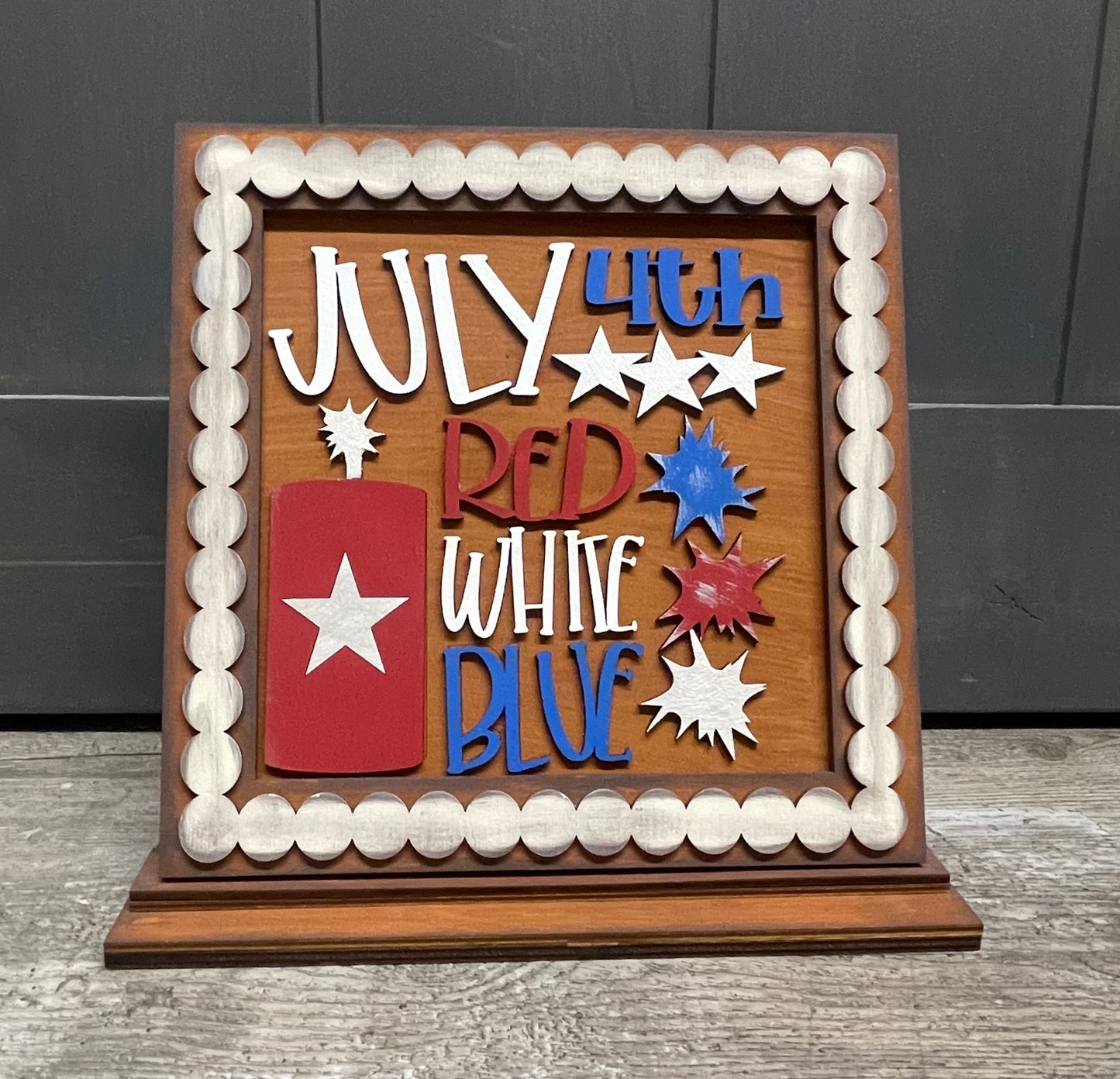 July seasonal unpainted kit ready for you to paint