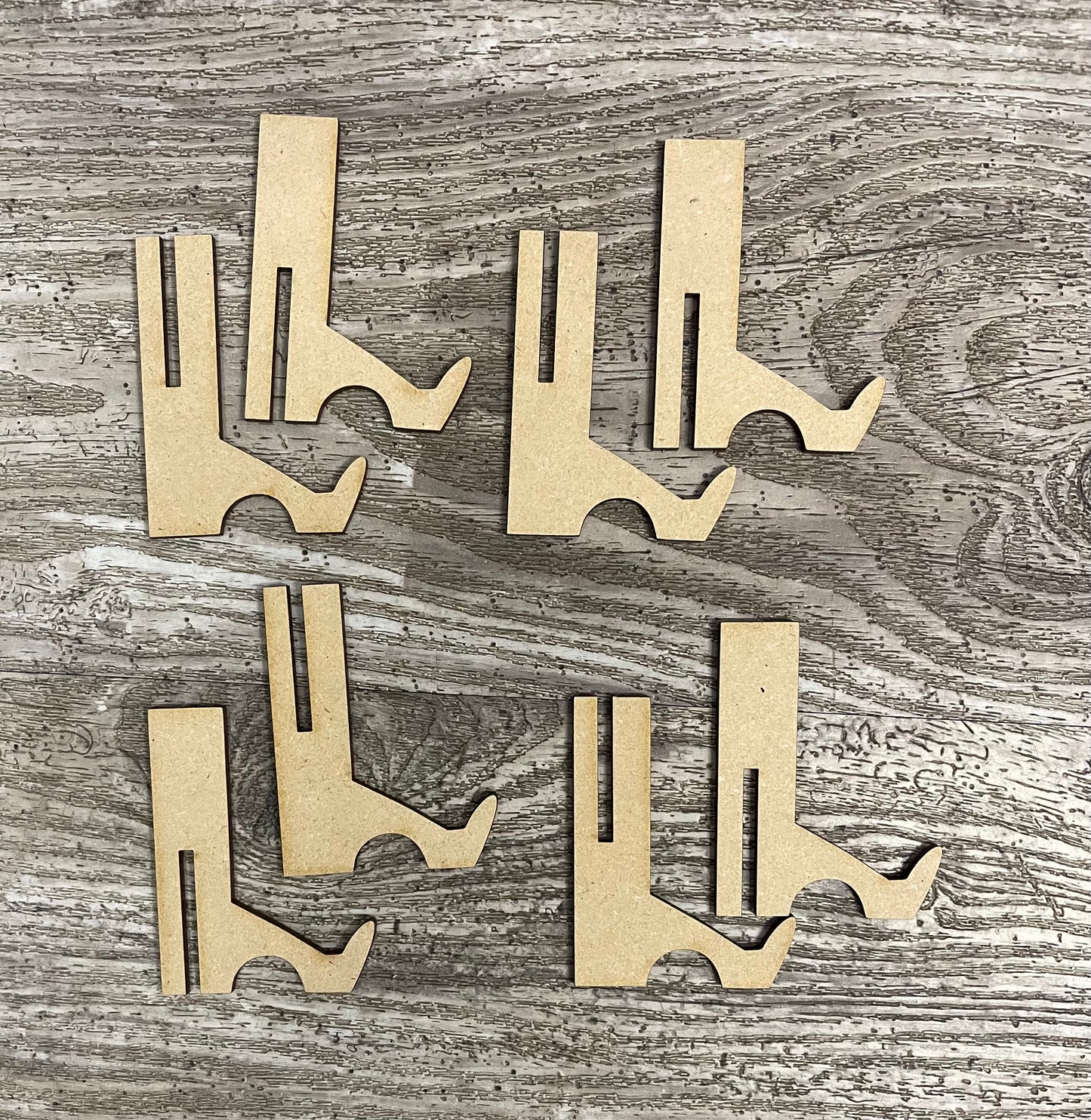 Stands for small signs, unfinished cutouts, ready to paint