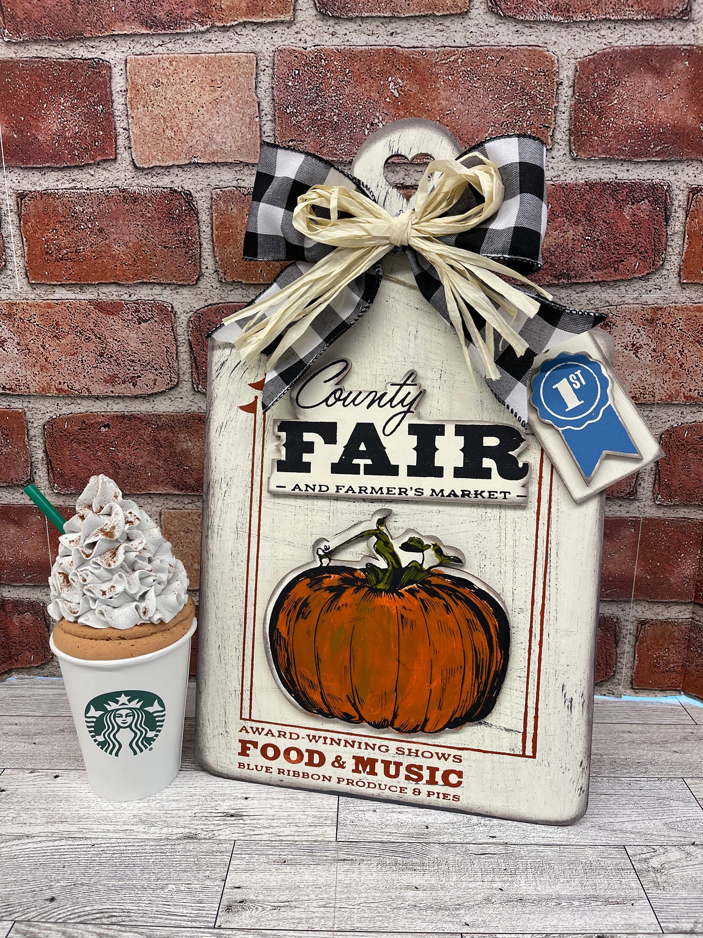 County Fair Cutting Board and cutouts - unpainted wooden cutouts, ready for you to paint