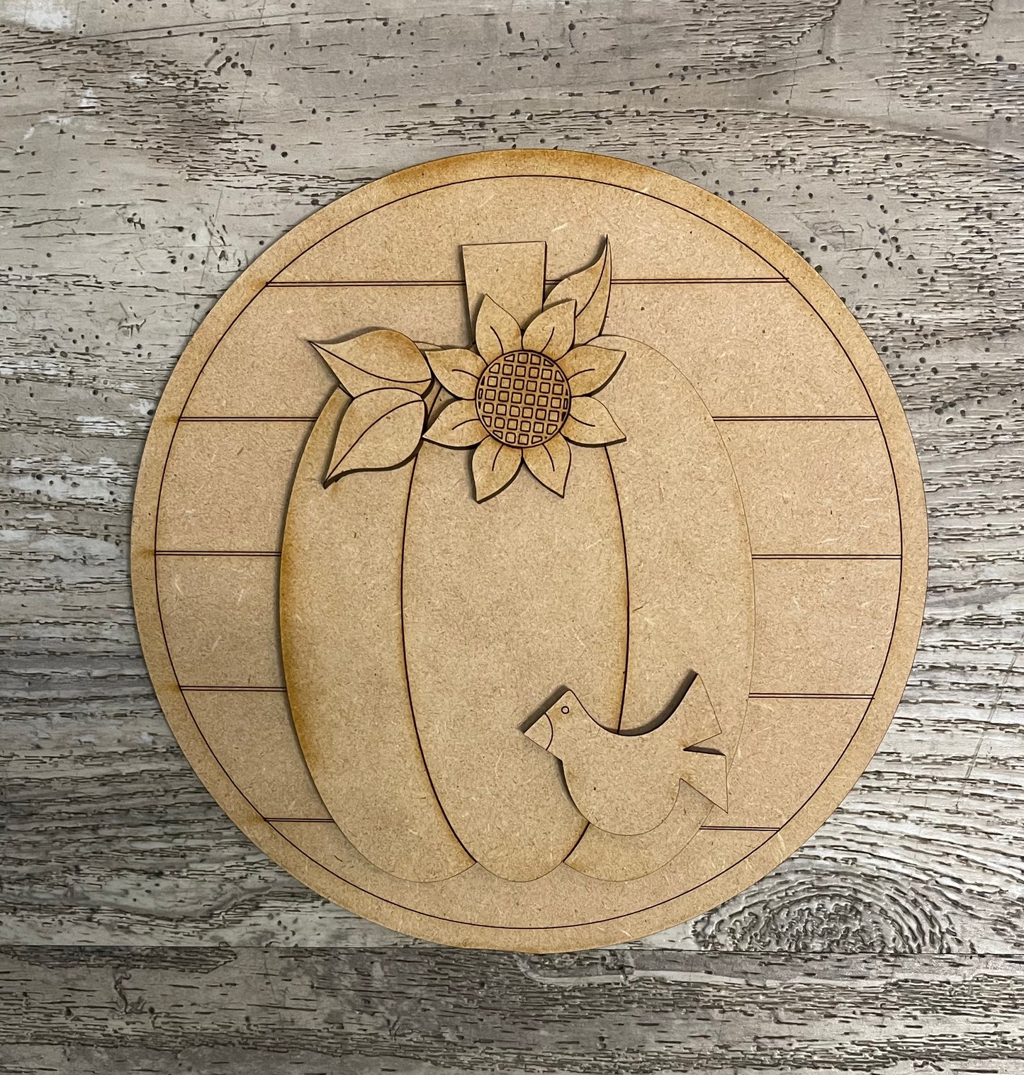 Pumpkin insert for changeable sign, unpainted ready for you to finish