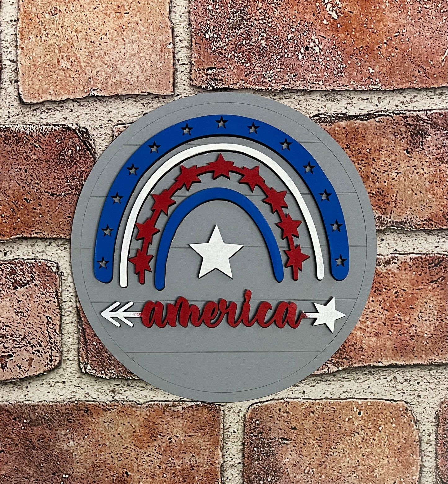 America insert for changeable sign, unpainted ready for you to finish