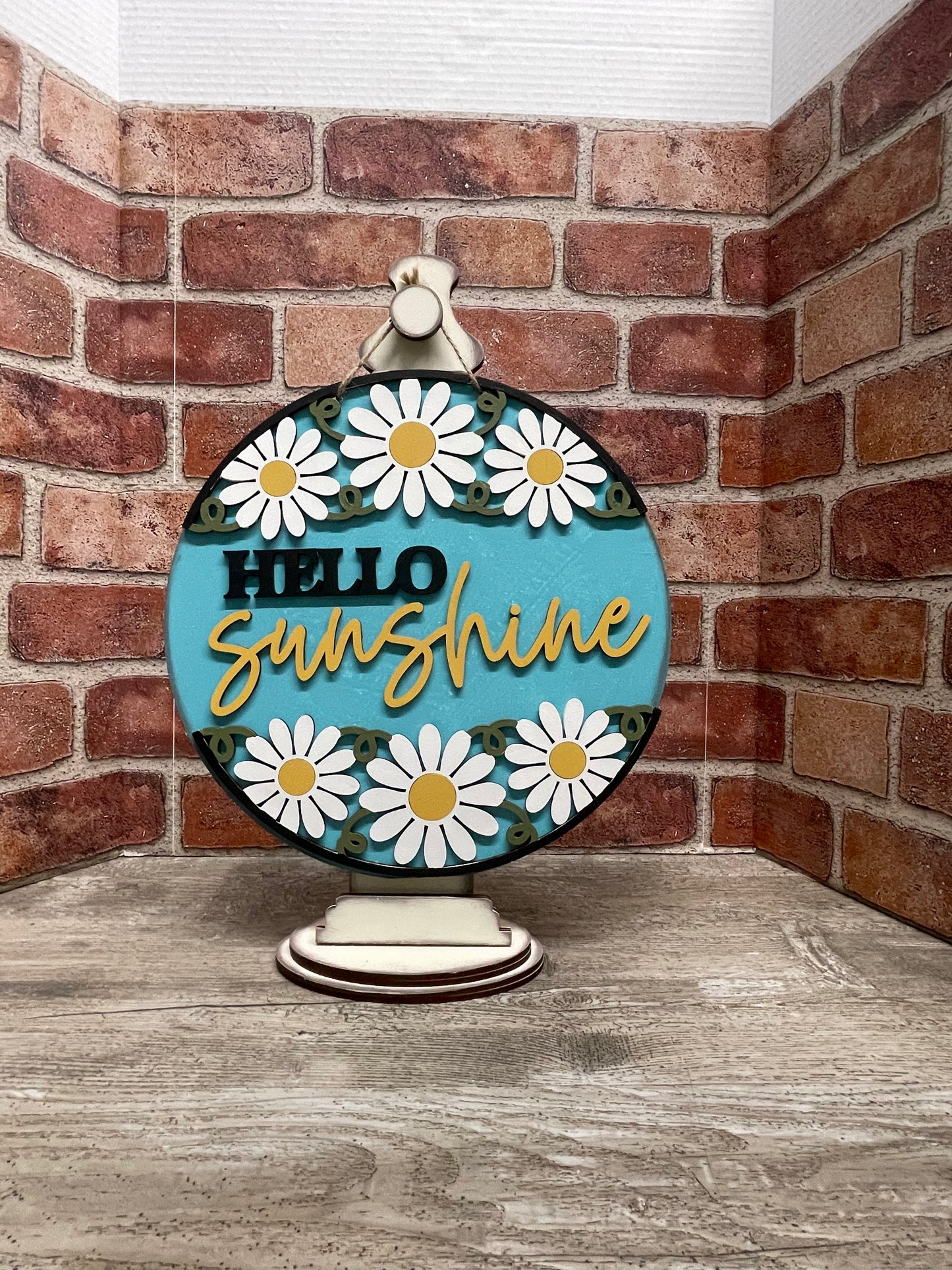 Sunflower - Daisy Door Sign Kit, DIY Kit - unpainted wood cutouts