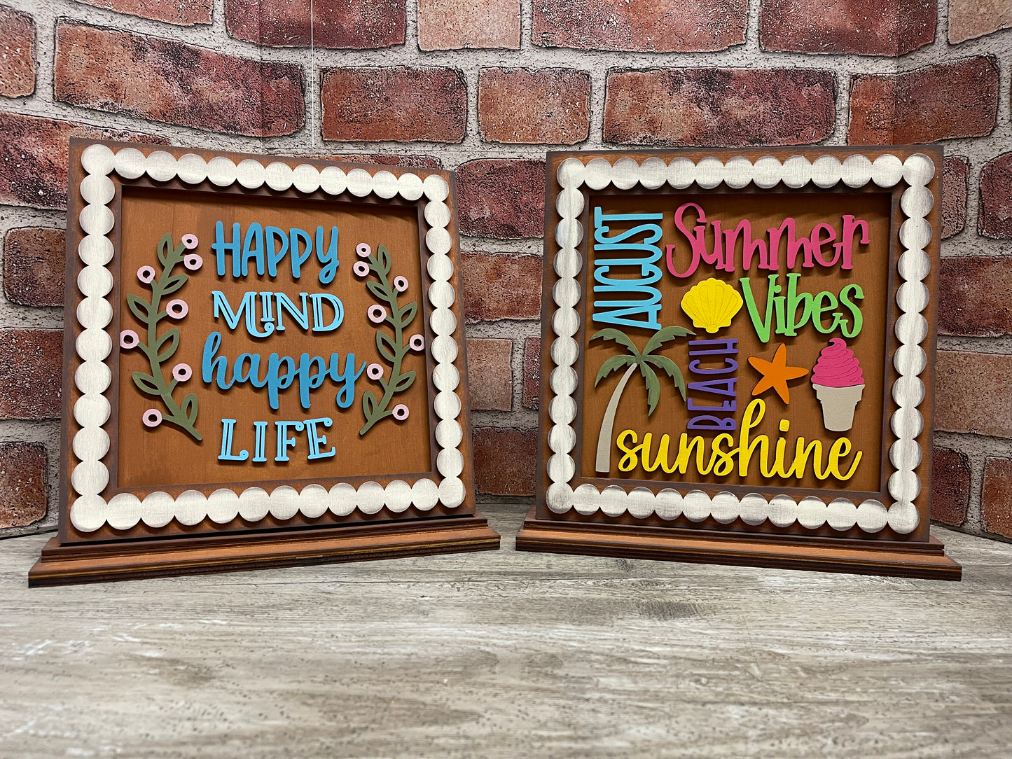 August themed Changeable Frame with the removable May seasonal piece ready for you to paint