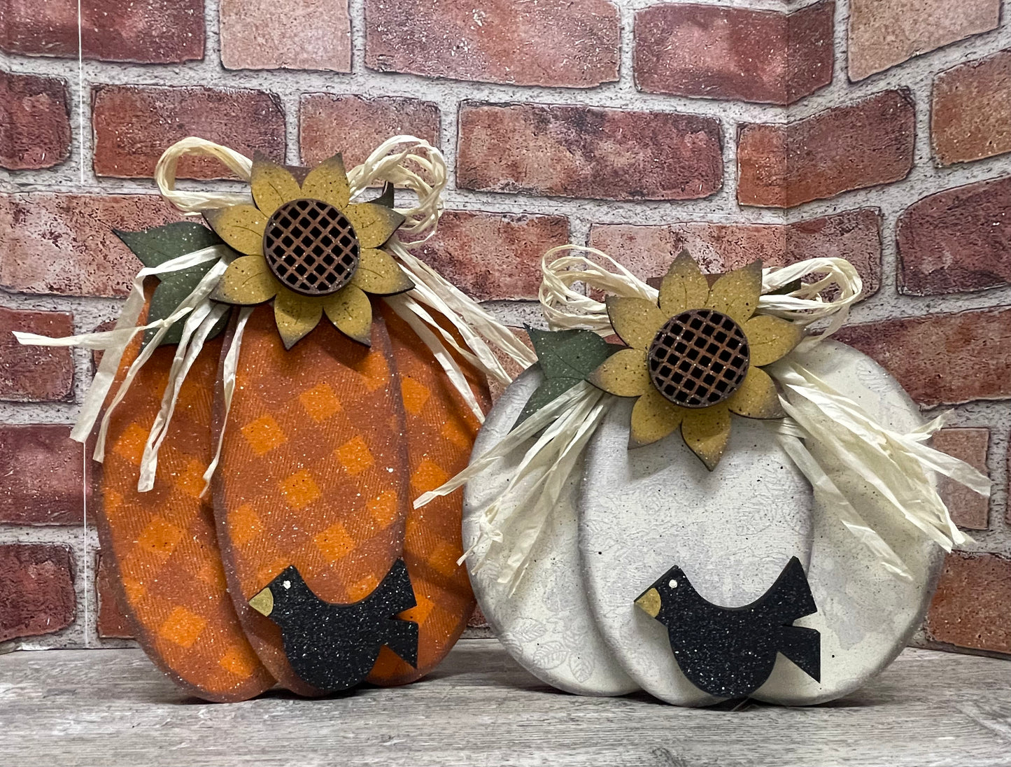 Large Chunky Pumpkins DIY Kit - unpainted wood cutouts