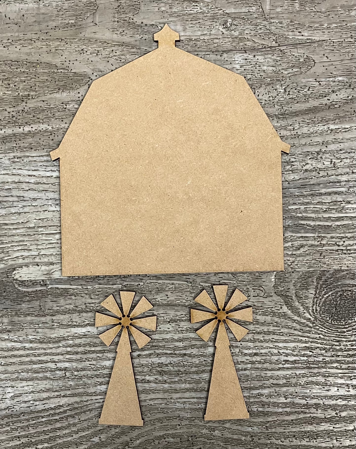 Farm Life and Locally Grown Sign cutouts, unfinished cutouts with or without Round Door sign piece