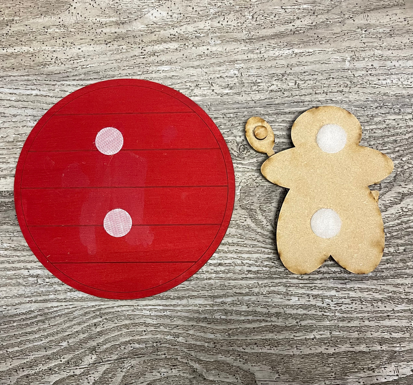 Gingerbread insert for changeable sign, unpainted ready for you to finish