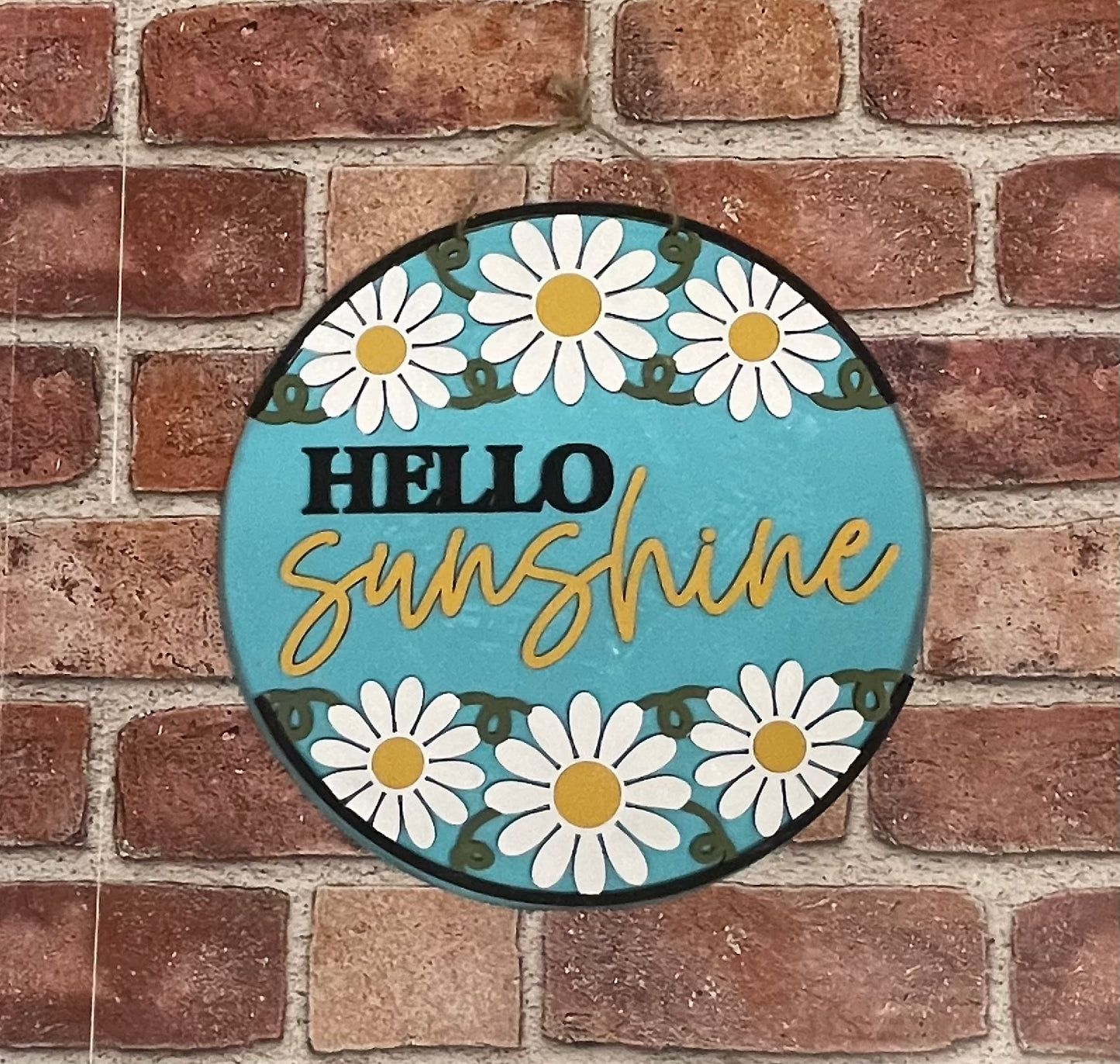 Sunflower - Daisy Door Sign Kit, DIY Kit - unpainted wood cutouts