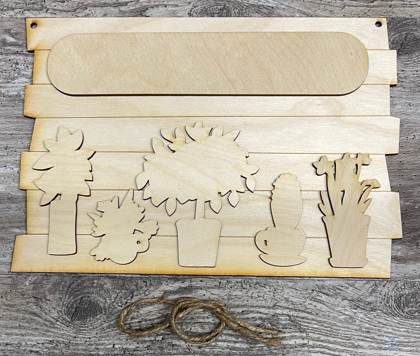 Keep going, keep growing cut out pieces only. Includes oval and five plants