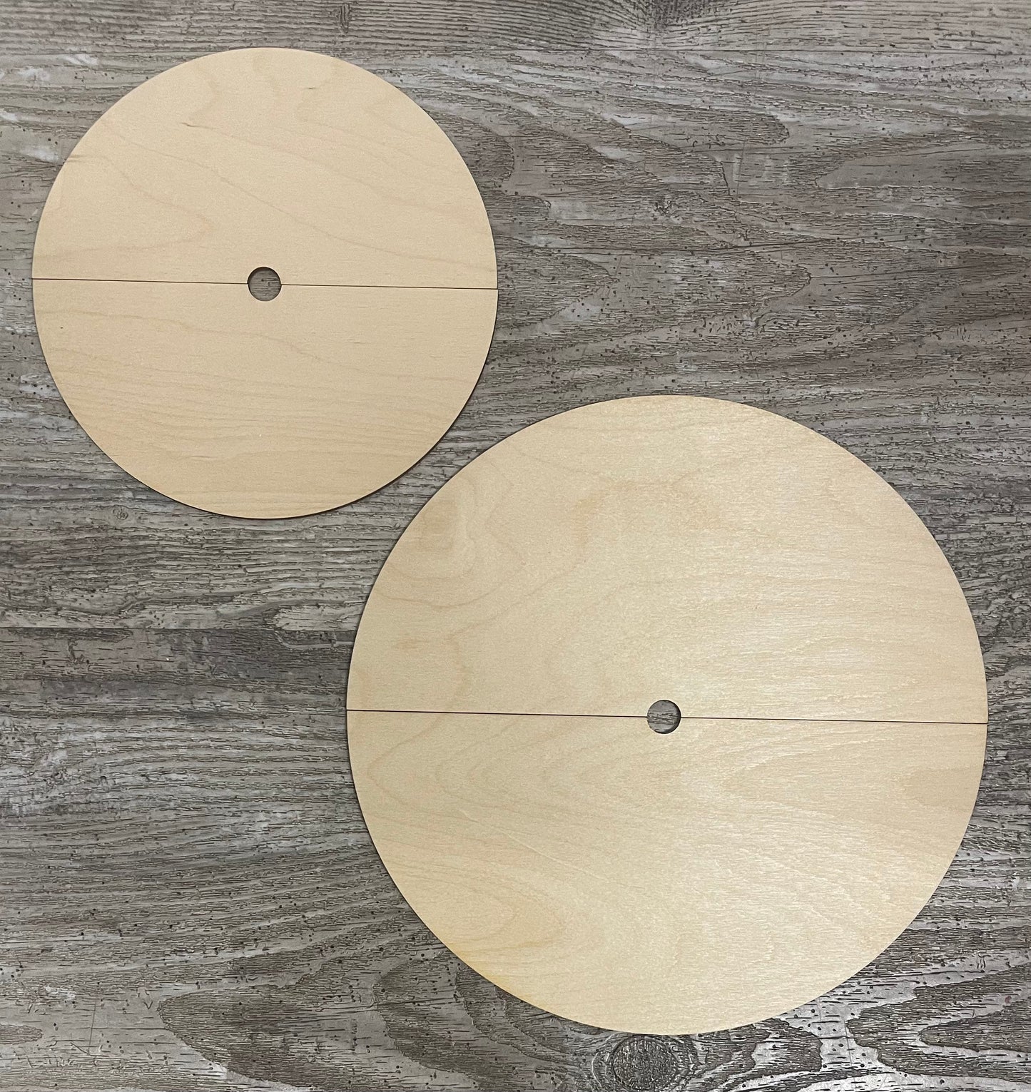 Blank tiered tray circles Unpainted, ready for you to paint