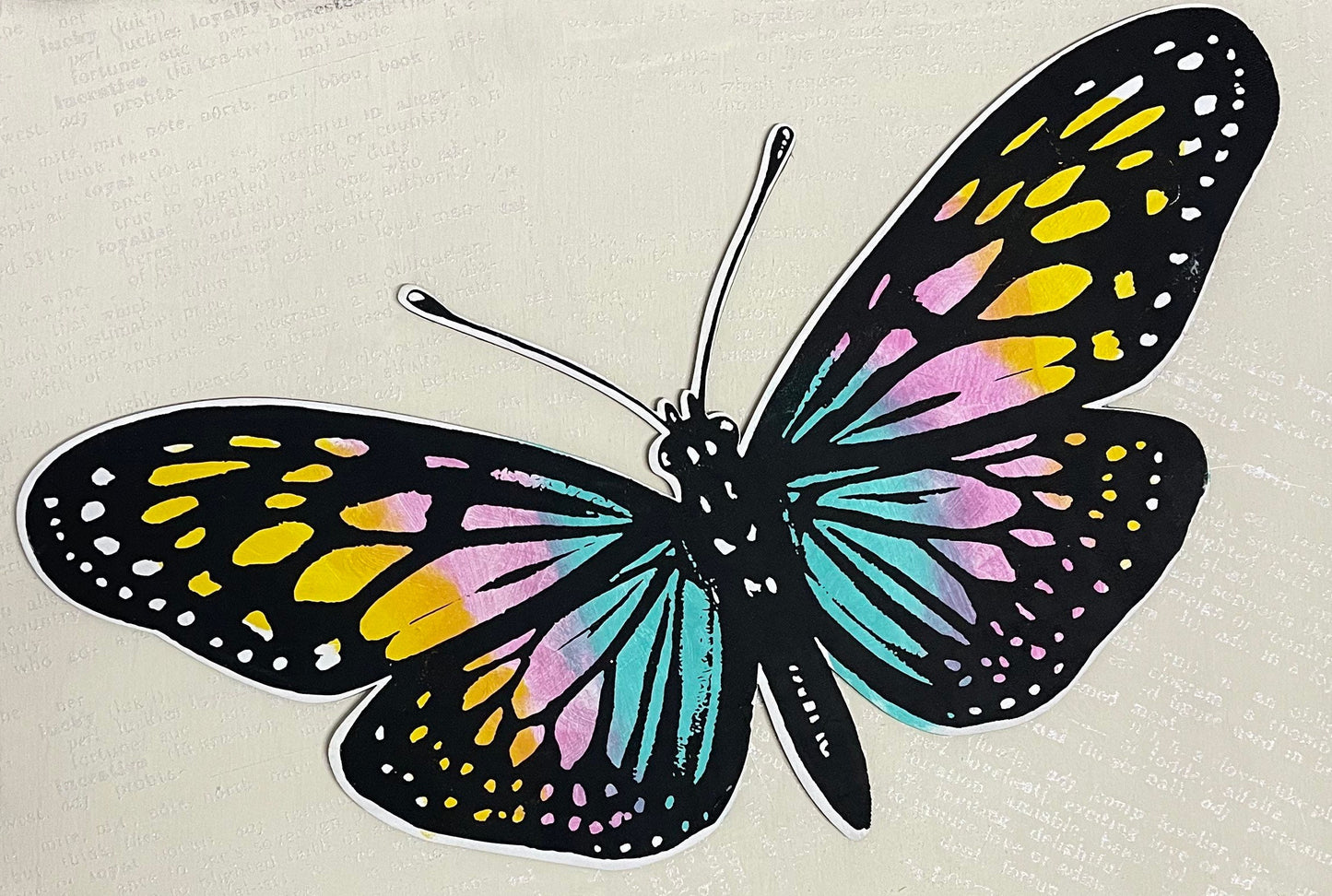 2 Large Butterflies unfinished ready for you to paint - back sign is not included