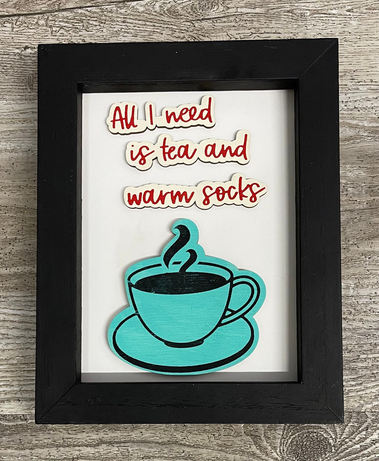 Coffee before Talkie cutouts ready for you to paint - back sign is not included