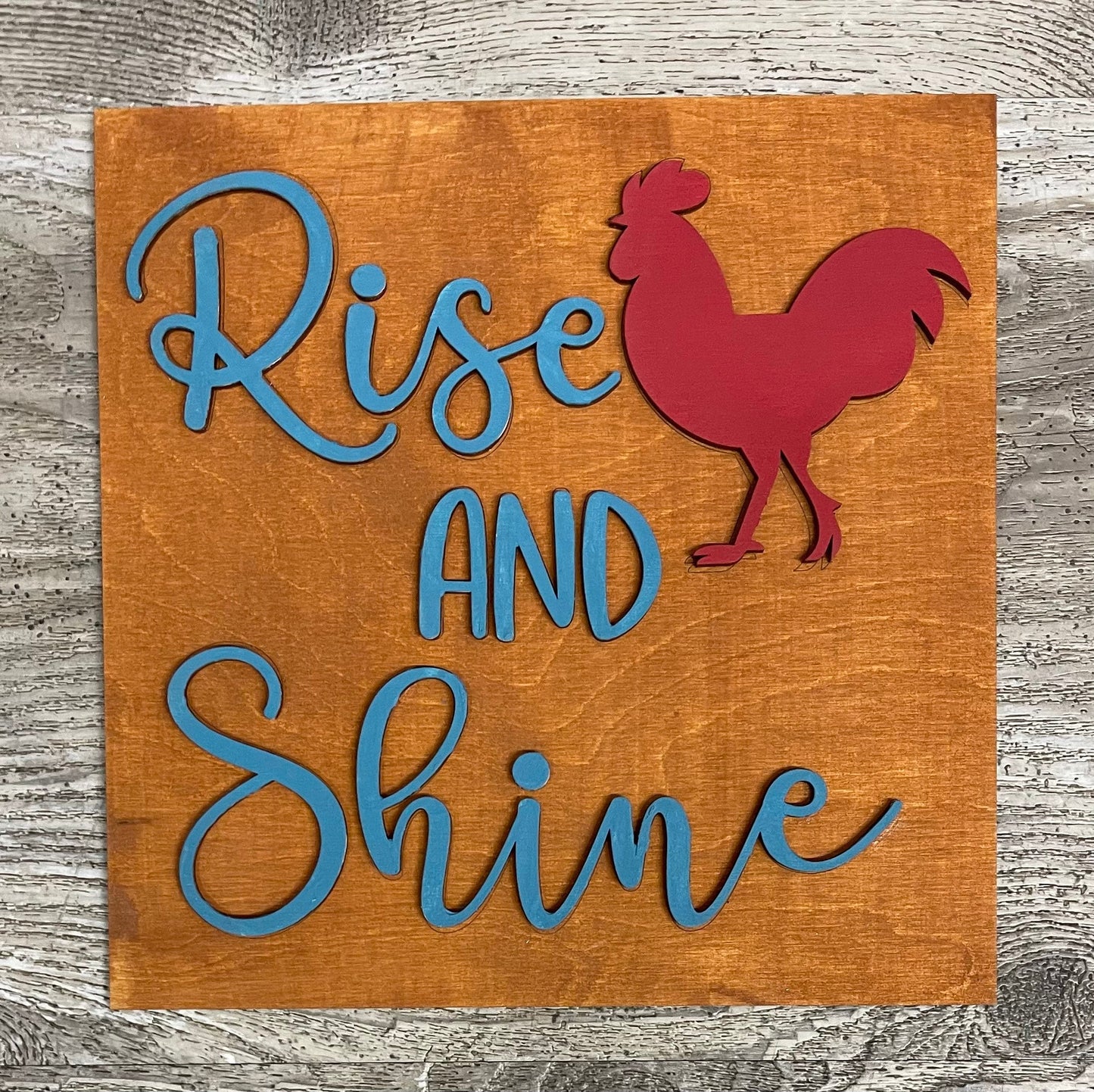 Unpainted Changeable insert only Everyday Rise and Shine piece ready for you to paint
