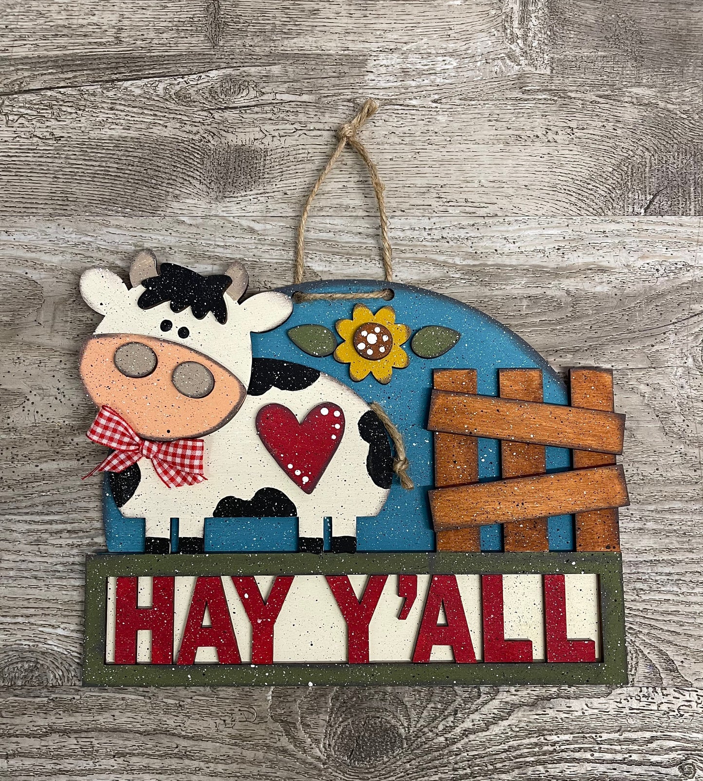 Hay Y'all Sign cutouts unfinished sign ready for you to paint