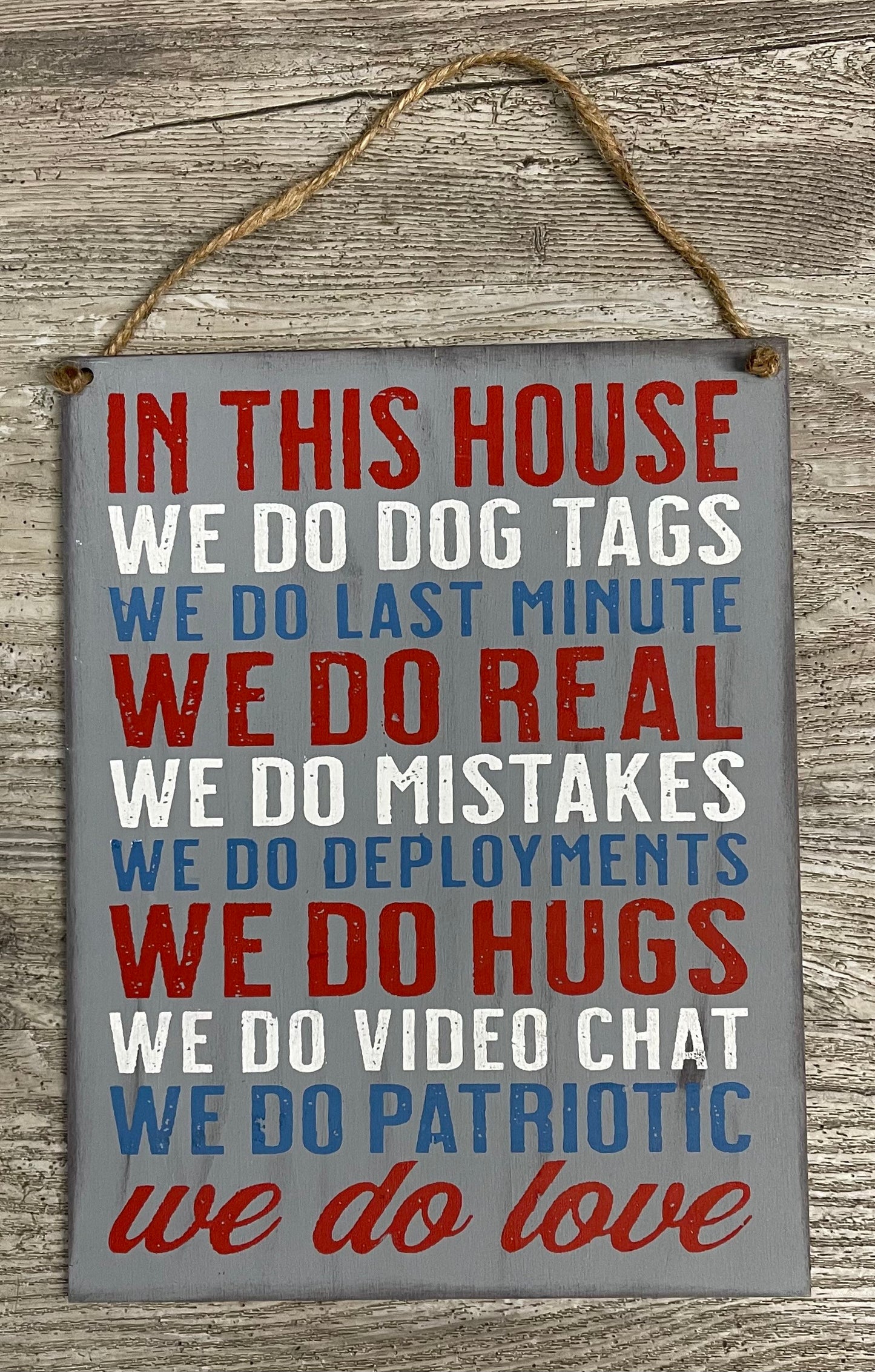 In this House we do Dog Tags cutout only/ dog tags