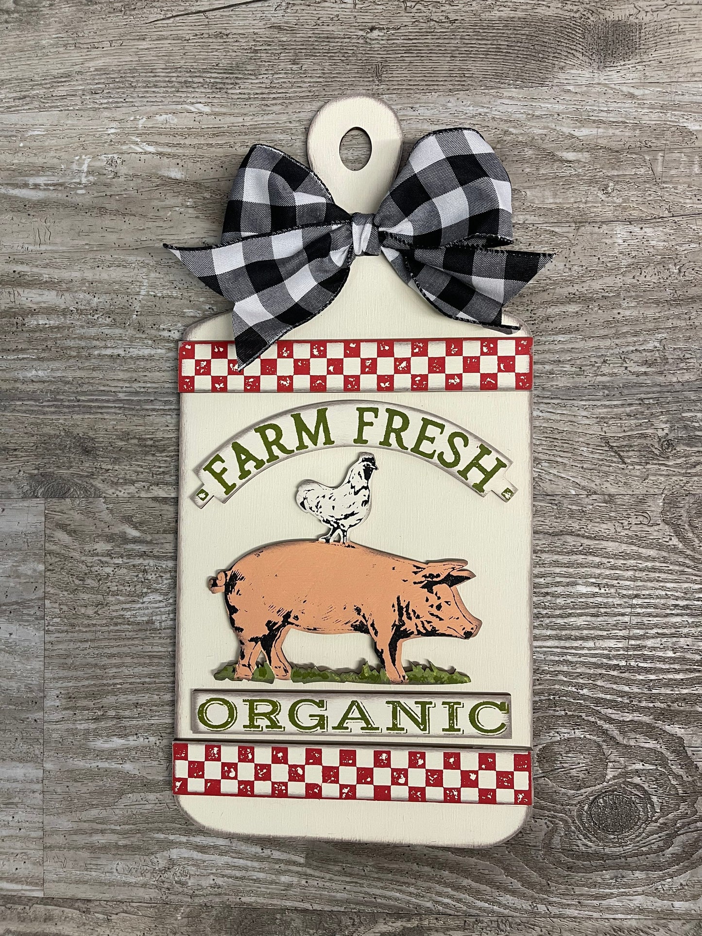 Large Farm Fresh Cutting Boards with cutouts and Ribbon unfinished wood cutouts ready for you to paint