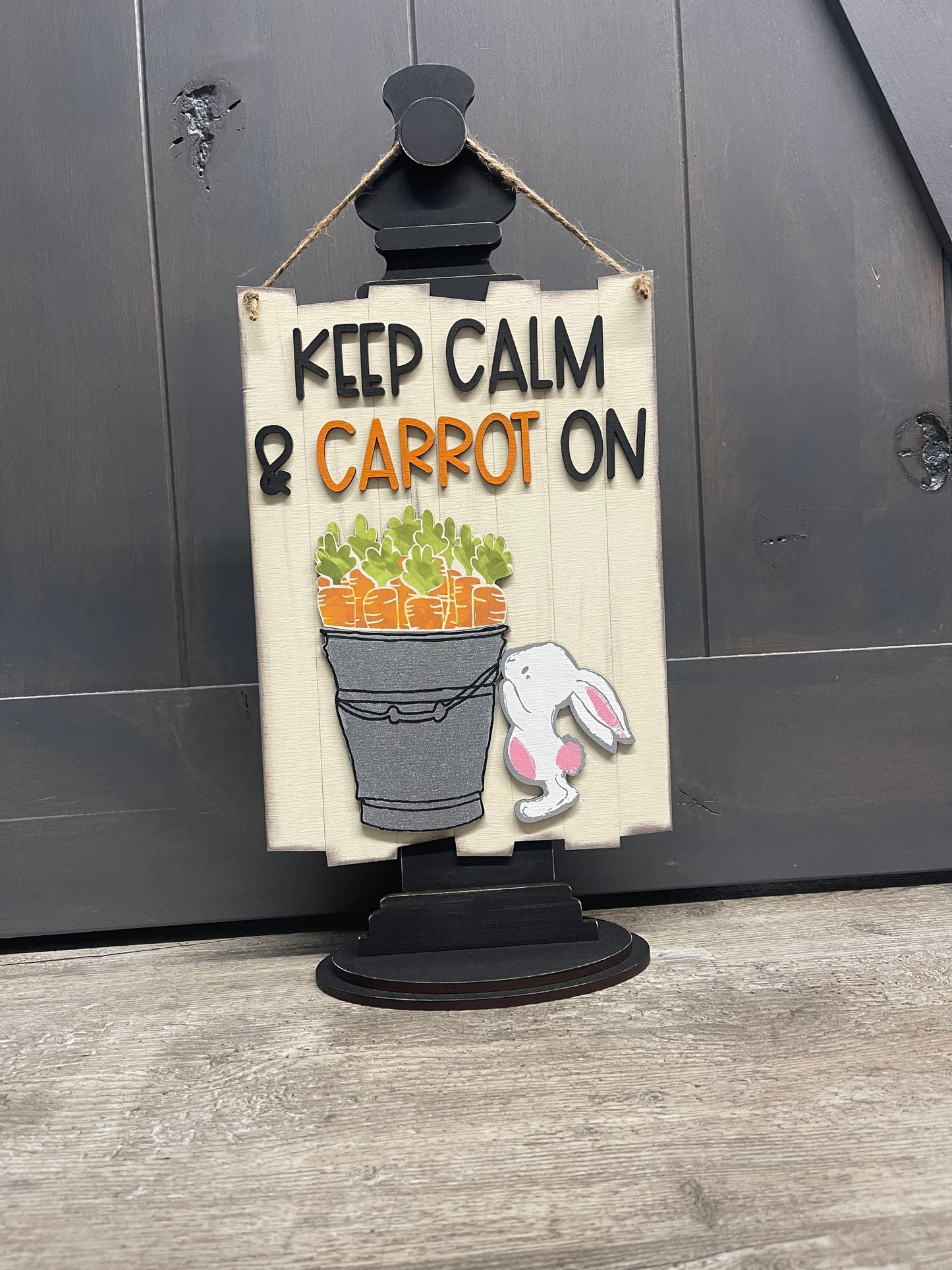 Stand to hold signs kit, unpainted wooden cutouts - ready for you to paint