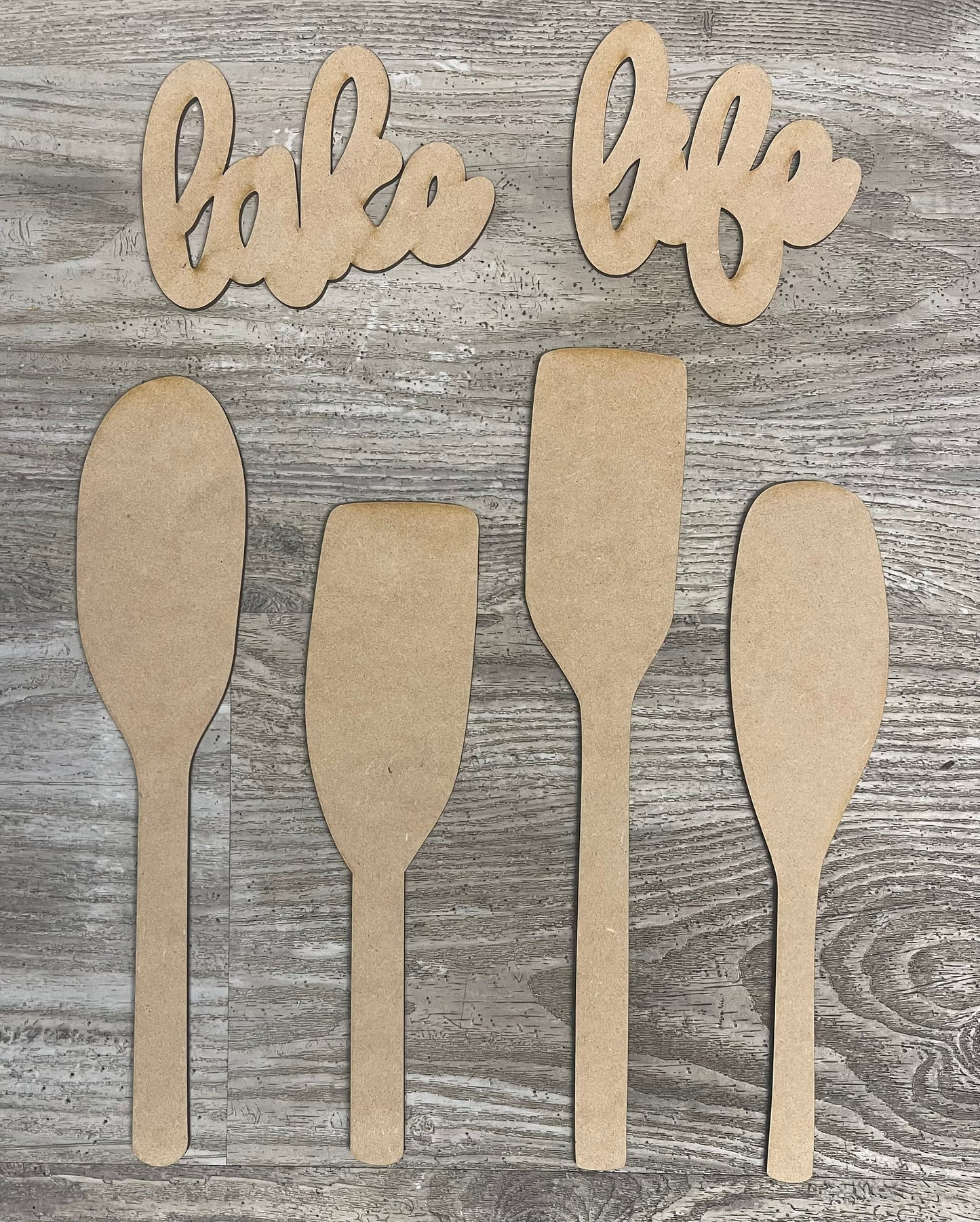 Lake Life cutouts, does not include back sign, unfinished wood cutouts ready for you to paint