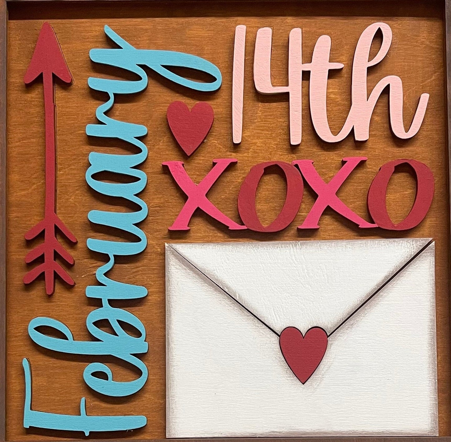 Unpainted Changeable insert only Valentines Day piece ready for you to paint