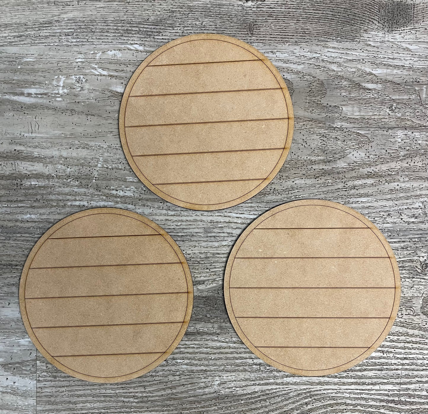 3 Blank inserts for changeable sign, unpainted ready for you to finish