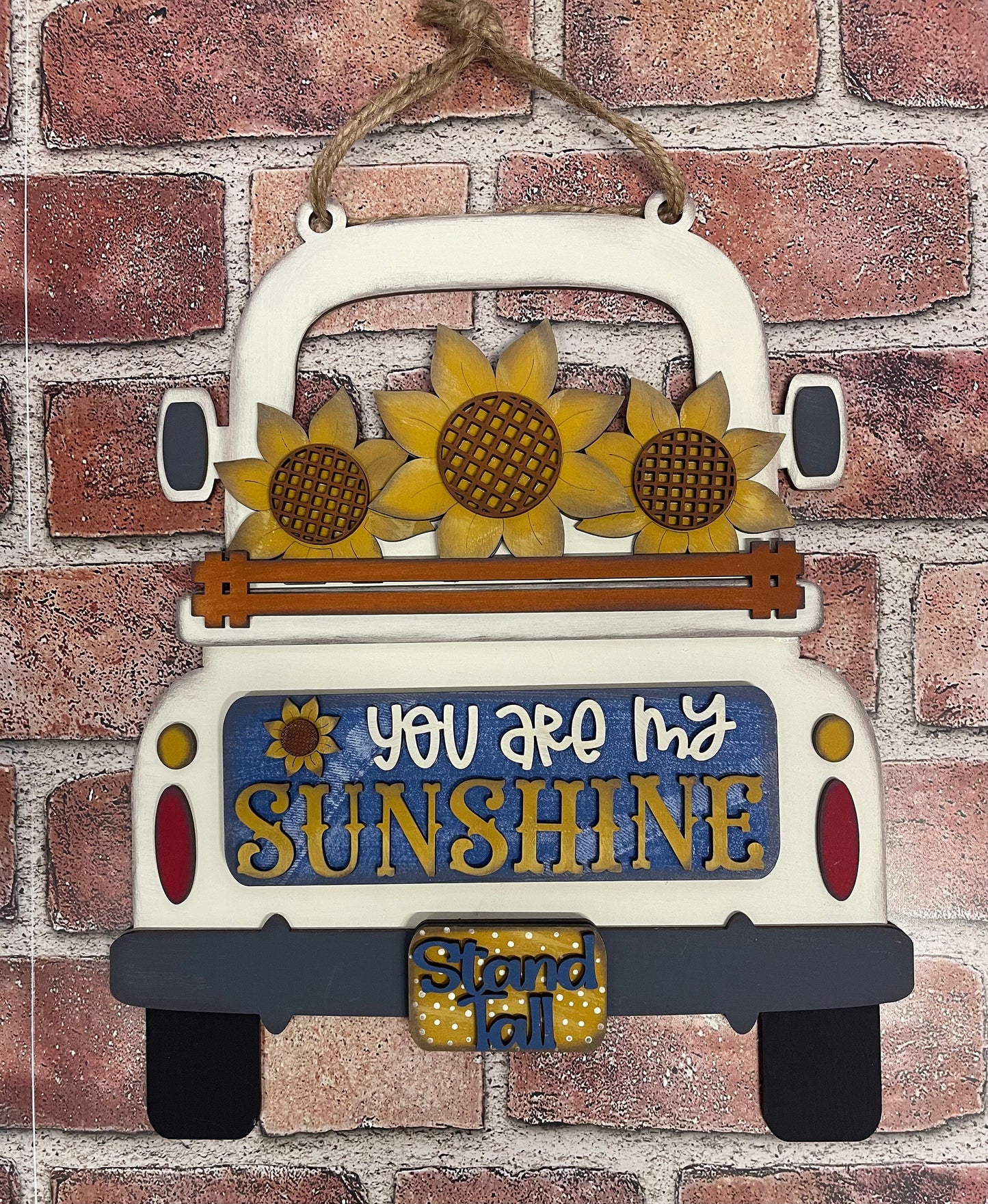 Hanging Truck Only to be used with the removable pieces unpainted wood cutouts, ready for you to paint, includes truck only
