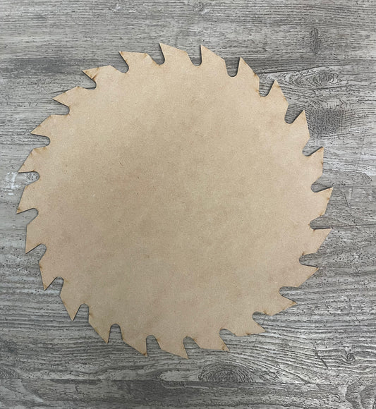 Saw blade only - unpainted wooden cutouts, ready for you to paint