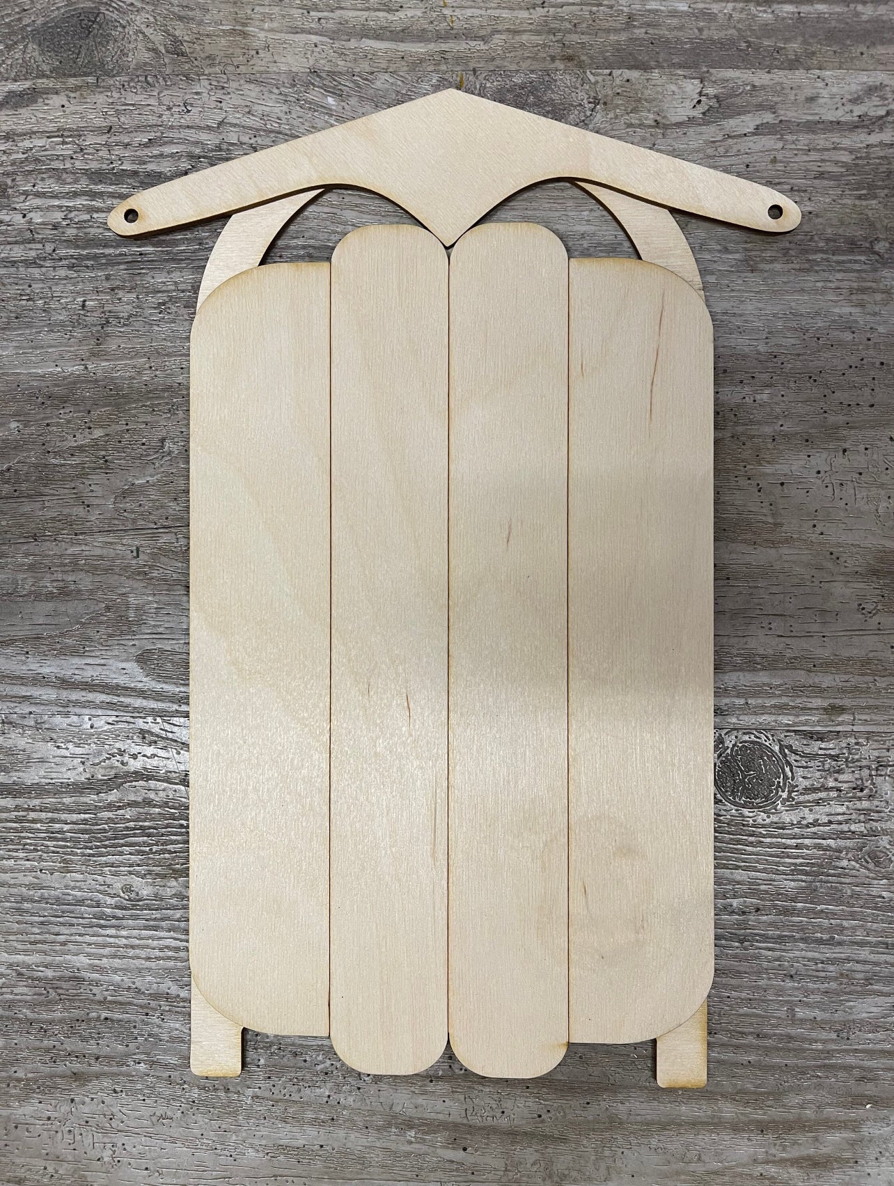 Large Sled Cutouts, unpainted wooden cutout, ready for you to paint
