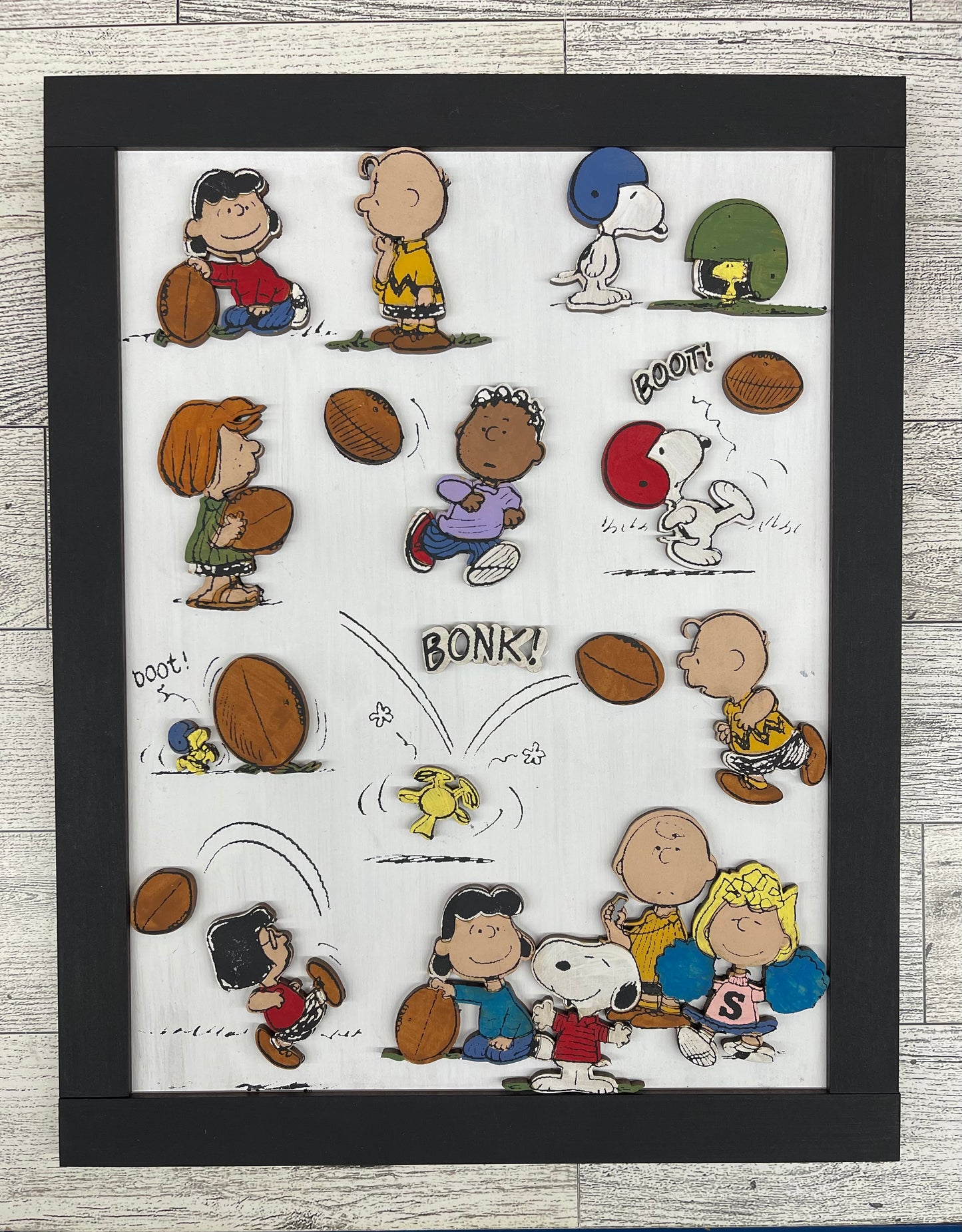 Peanuts Football - Peanuts Gang Cutout unpainted wood ready for you to paint